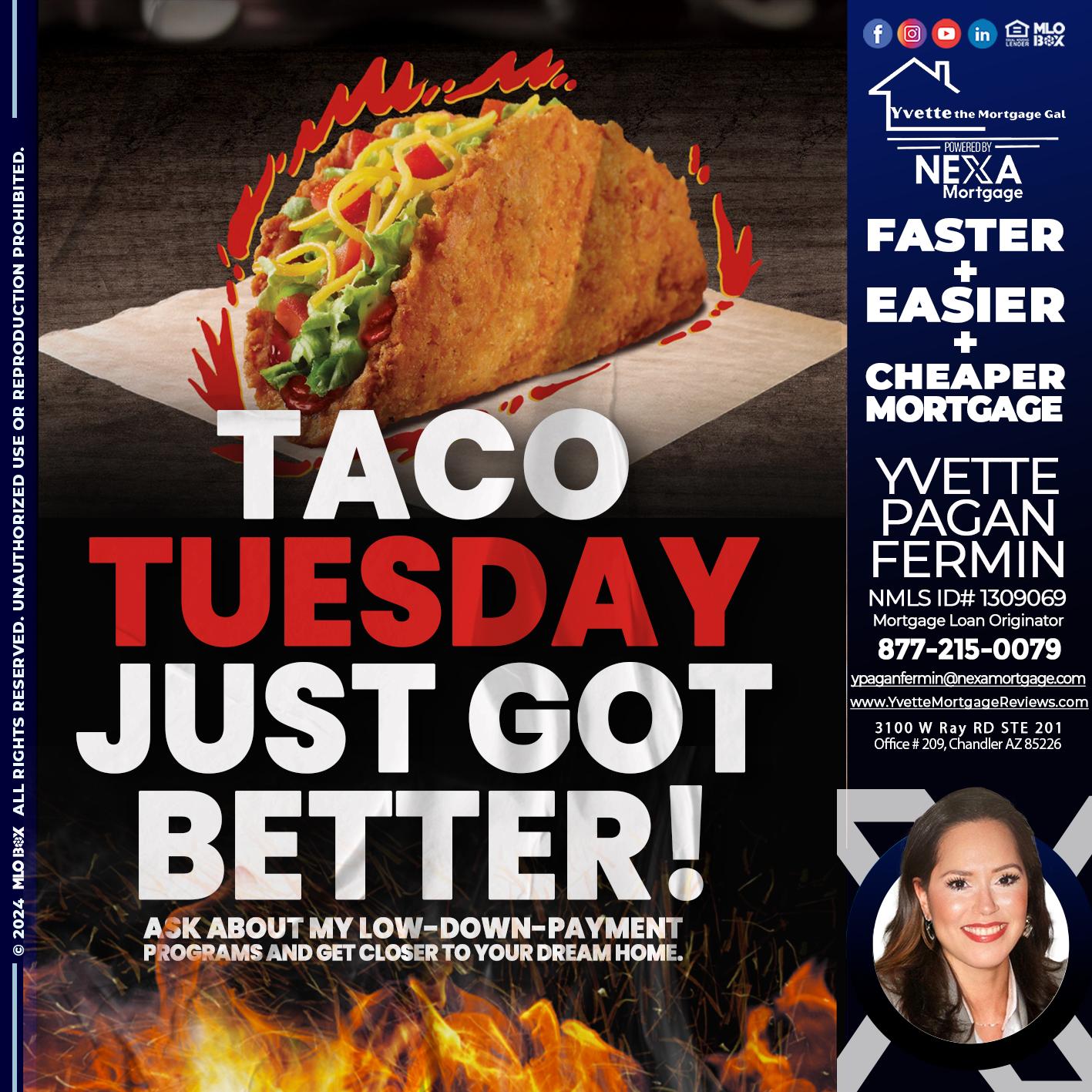 TACO TUESDAY - Yvette Pagan Fermin -Loan Officer