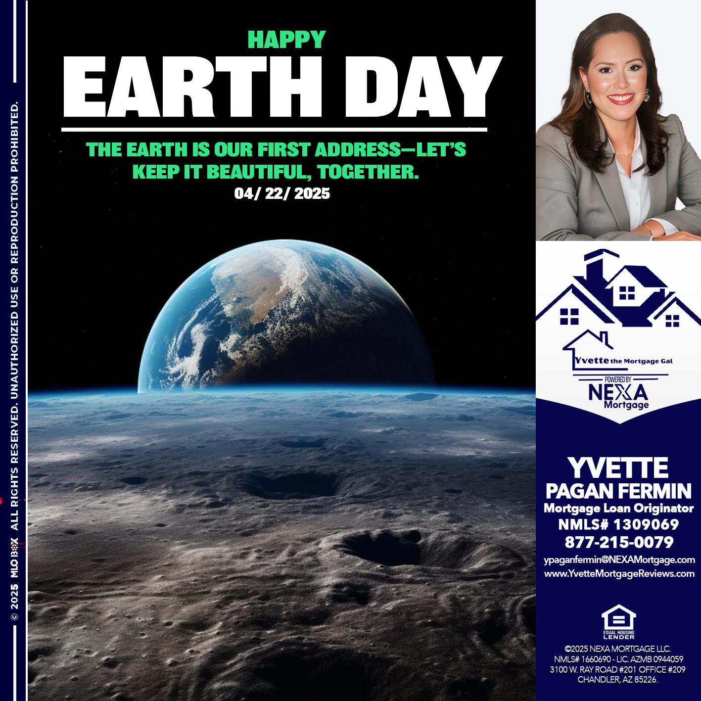 EARTH DAY - Yvette Pagan Fermin -Loan Officer