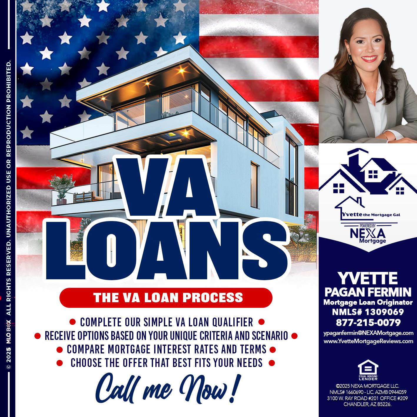 VA LOANS - Yvette Pagan Fermin -Loan Officer