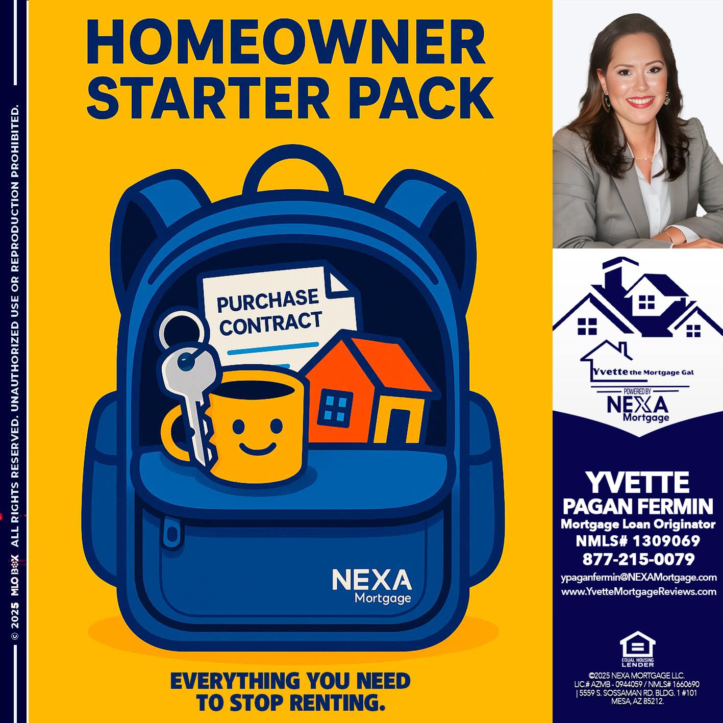 NEED A HOMEOWNER PACK.. - Yvette Pagan Fermin -Loan Officer