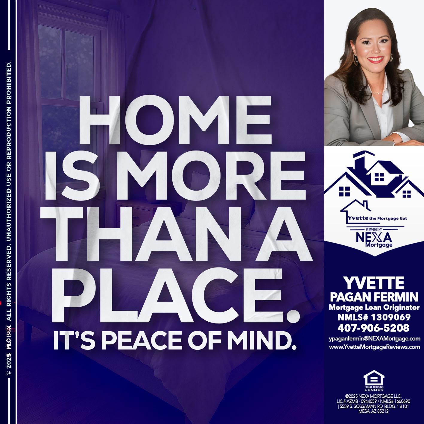 HOME IS MORE - Yvette Pagan Fermin -Loan Officer