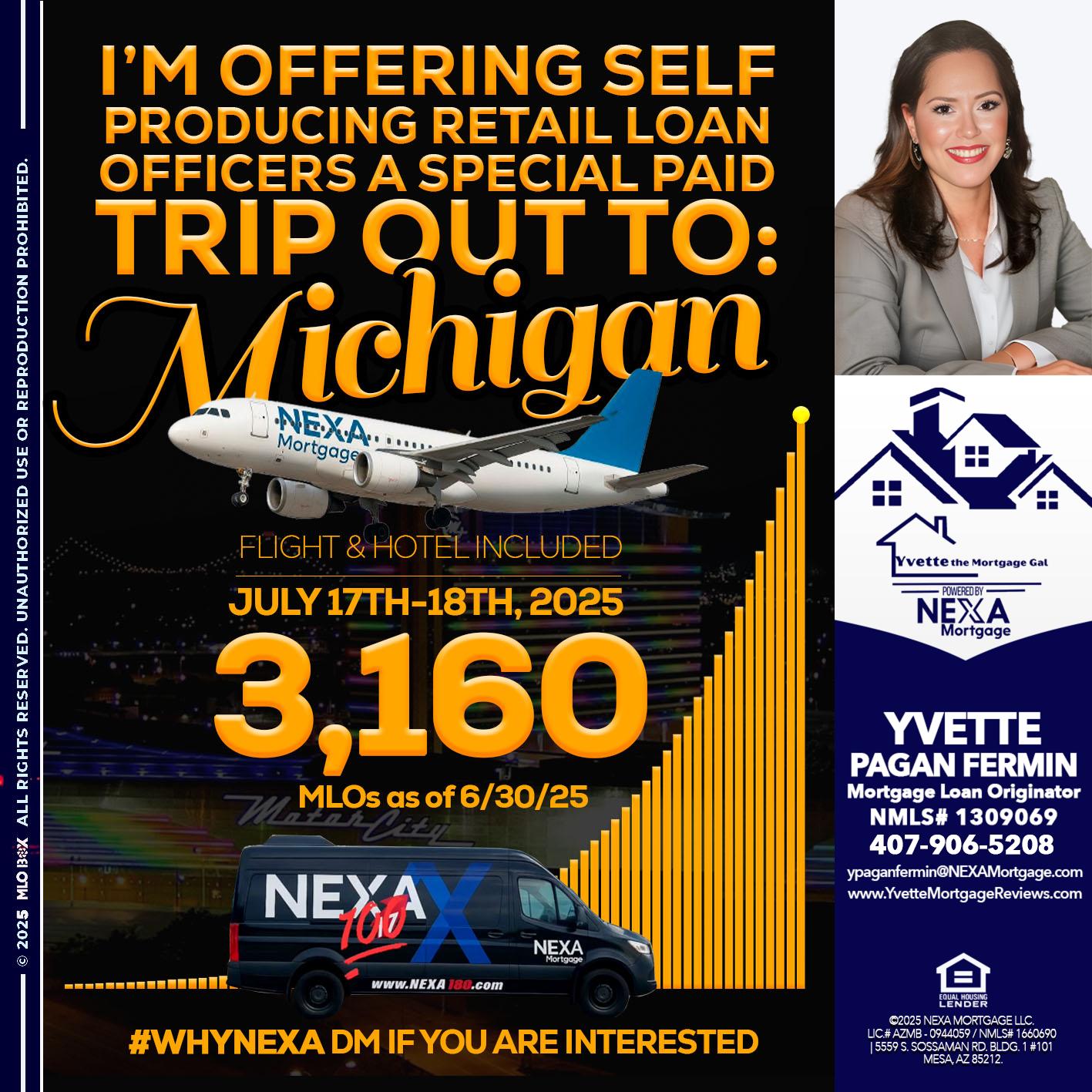 MICHIGAN TRIP - Yvette Pagan Fermin -Loan Officer