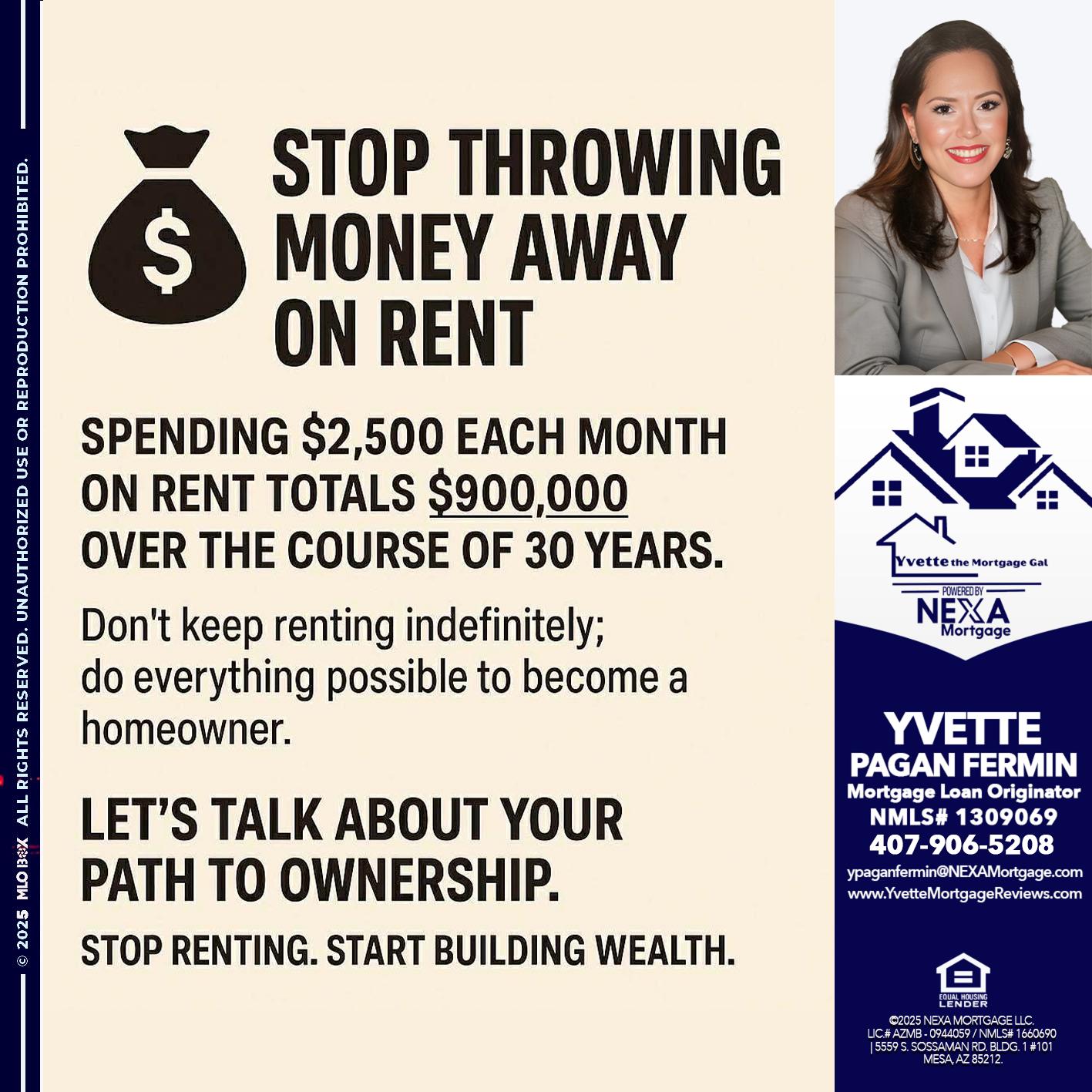 STOP THROWING - Yvette Pagan Fermin -Loan Officer