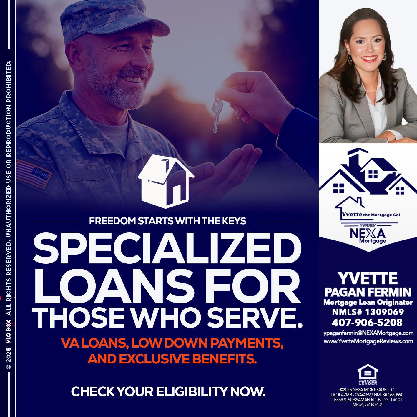 SPECIALIZED LOANS - Yvette Pagan Fermin -Loan Officer