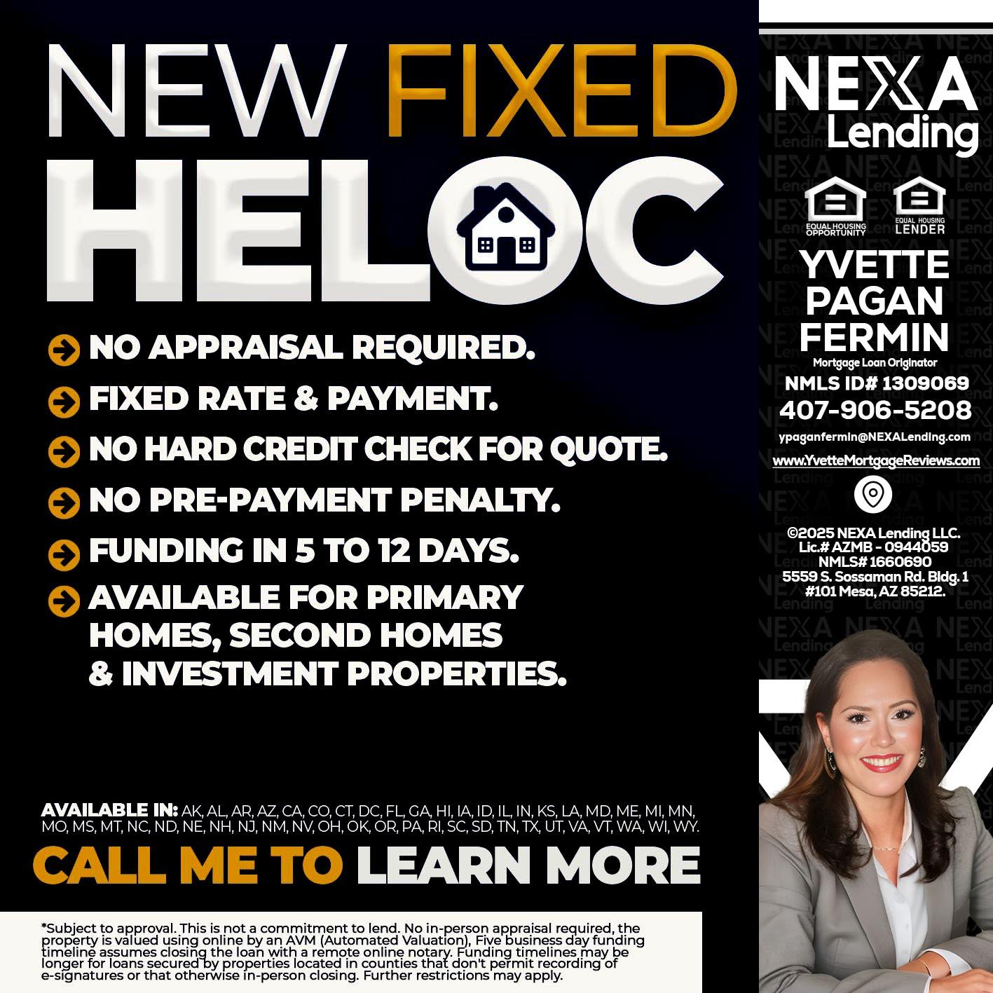 HELOC - Yvette Pagan Fermin -Loan Officer