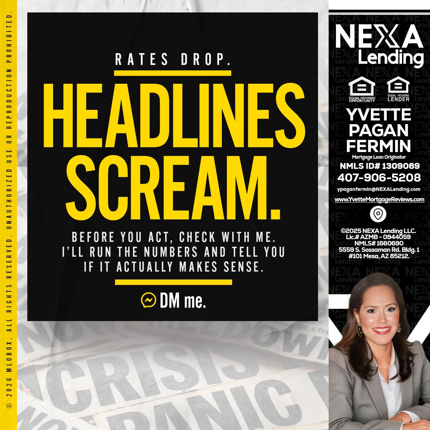 HEADLINES SCREAM - Yvette Pagan Fermin -Loan Officer