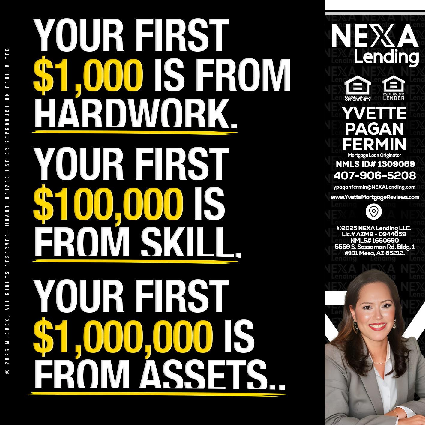 YOUR FIRST $1000 - Yvette Pagan Fermin -Loan Officer