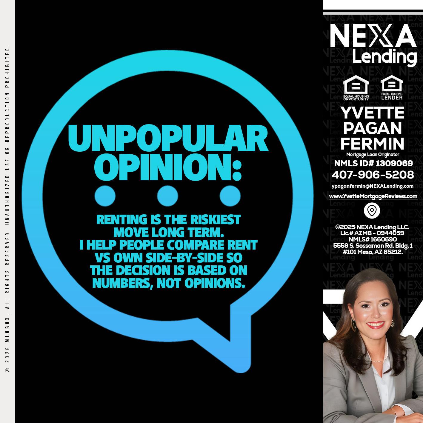 unpopular opinion - Yvette Pagan Fermin -Loan Officer