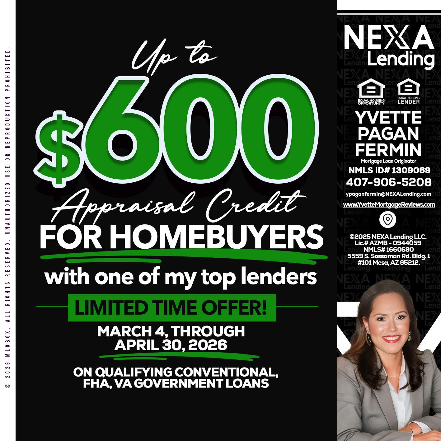 UP TO 600 - Yvette Pagan Fermin -Loan Officer