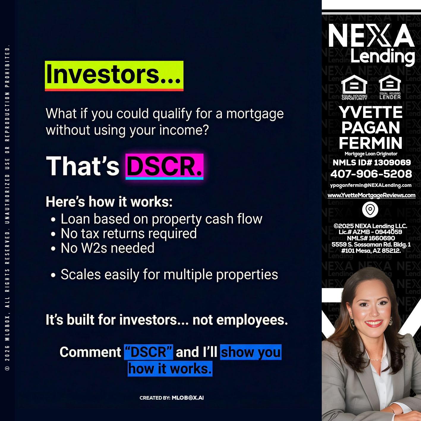 INVESTORS - Yvette Pagan Fermin -Loan Officer