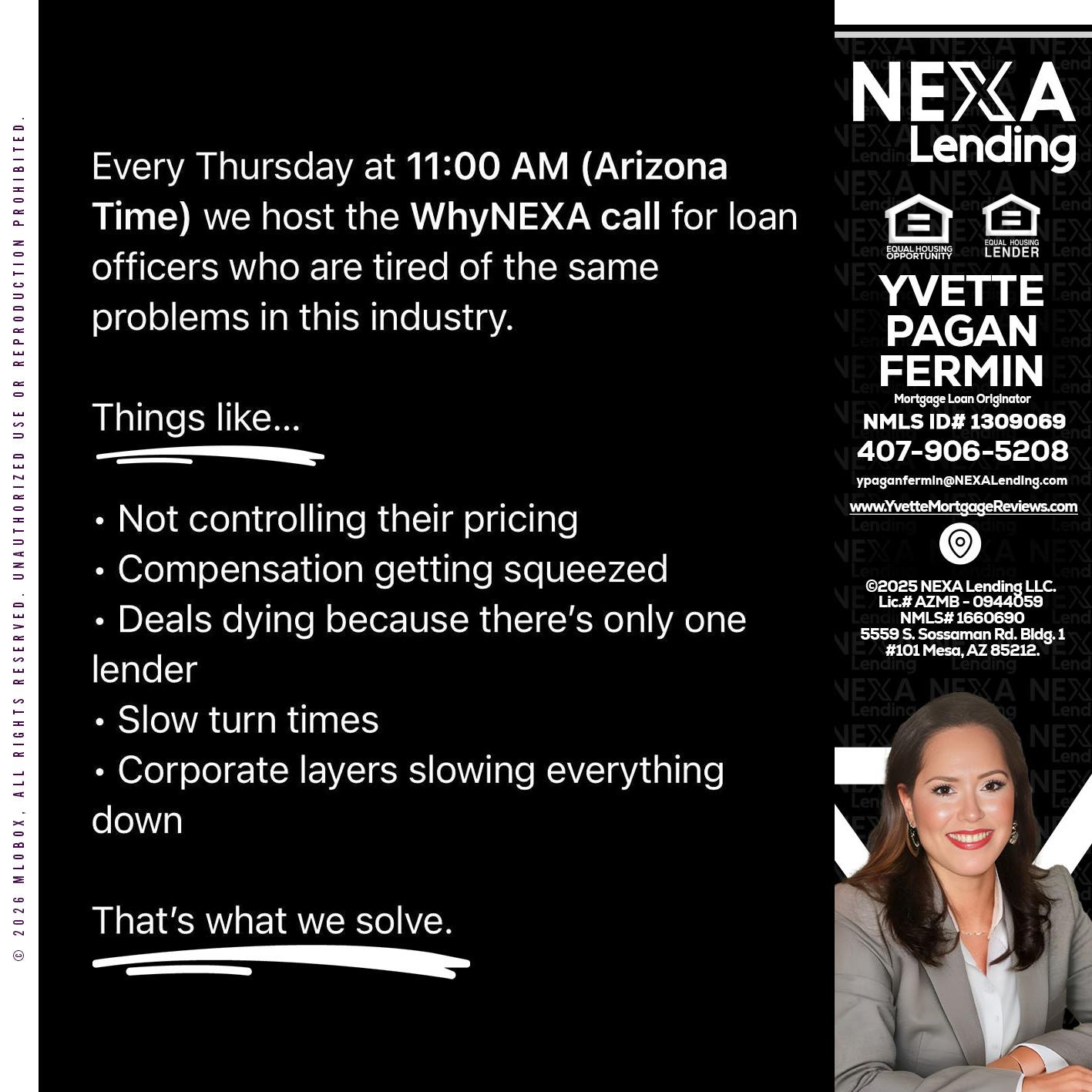 WHY NEXA - Yvette Pagan Fermin -Loan Officer