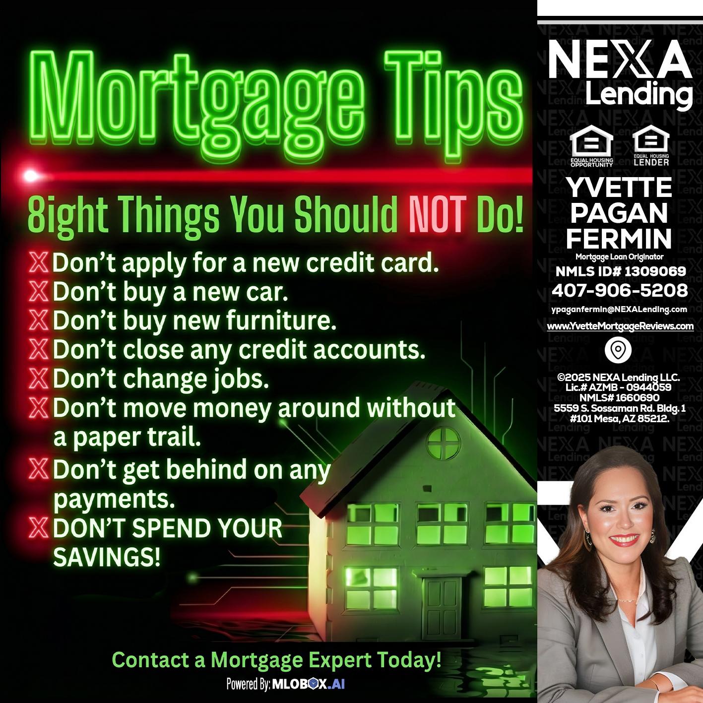 Mortgage Tips at your Door - Yvette Pagan Fermin -Loan Officer