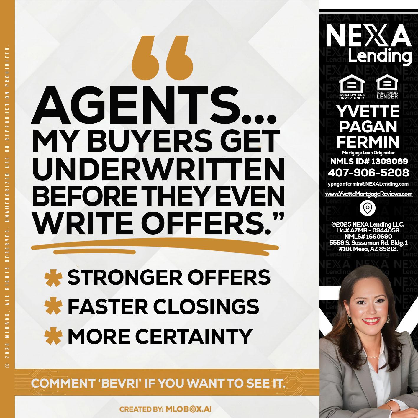 agents - Yvette Pagan Fermin -Loan Officer