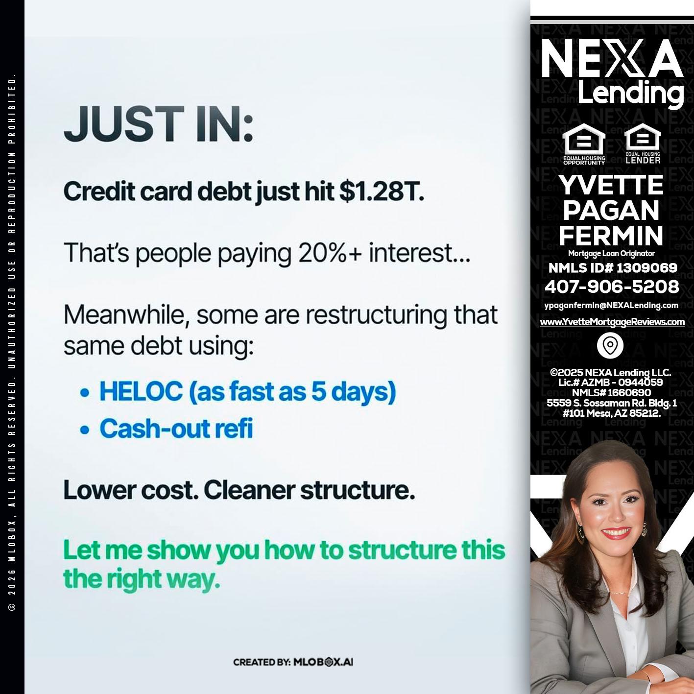 JUST IN - Yvette Pagan Fermin -Loan Officer