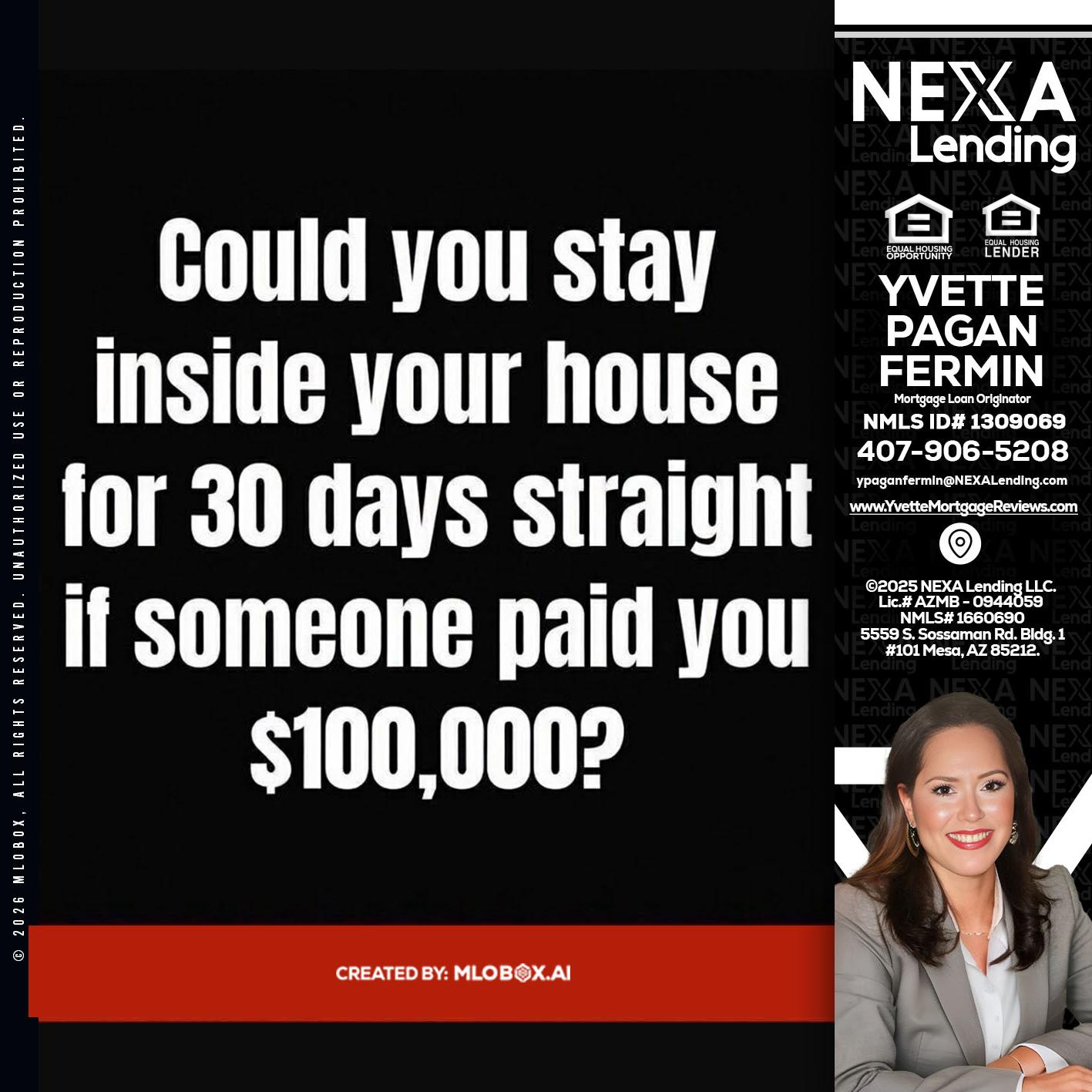 COULD YOU STAY - Yvette Pagan Fermin -Loan Officer