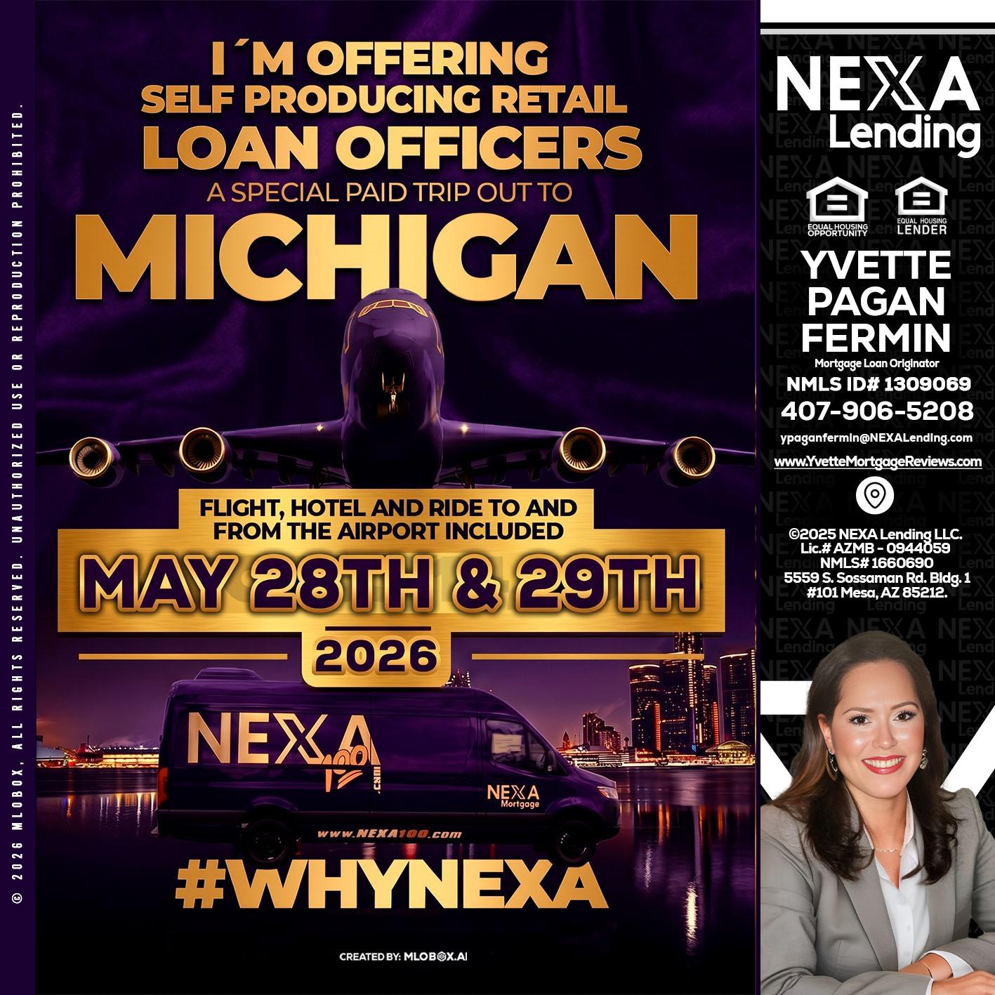 MICHIGAN - Yvette Pagan Fermin -Loan Officer
