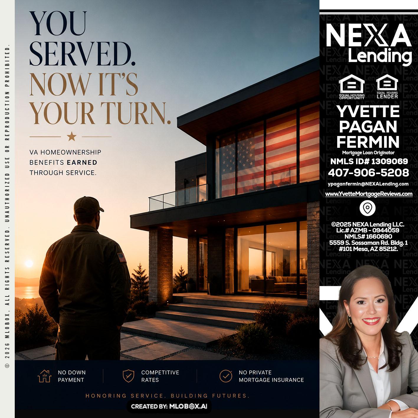 YOU SERVED - Yvette Pagan Fermin -Loan Officer