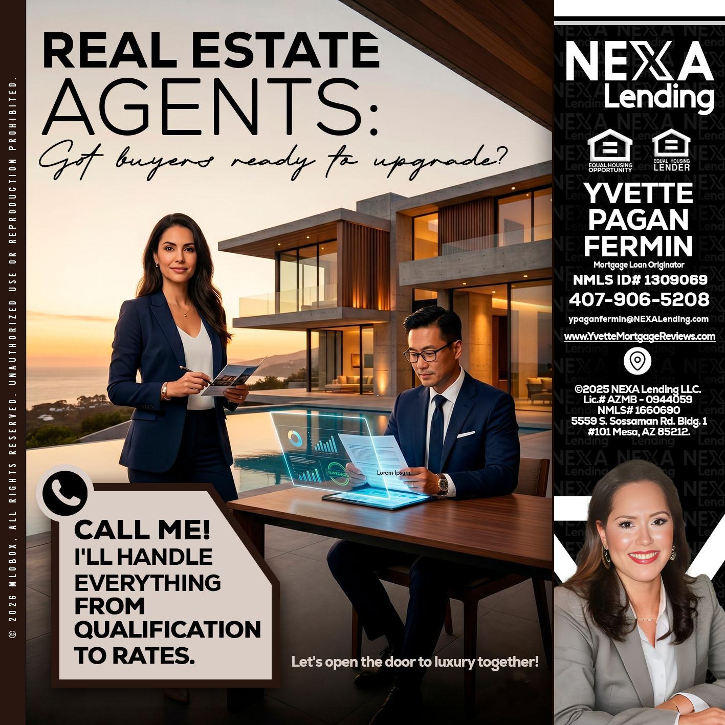 REAL ESTATE AGENTS - Yvette Pagan Fermin -Loan Officer