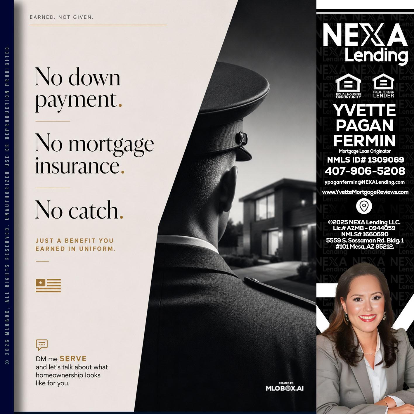 NO DOWN PAYMENT - Yvette Pagan Fermin -Loan Officer