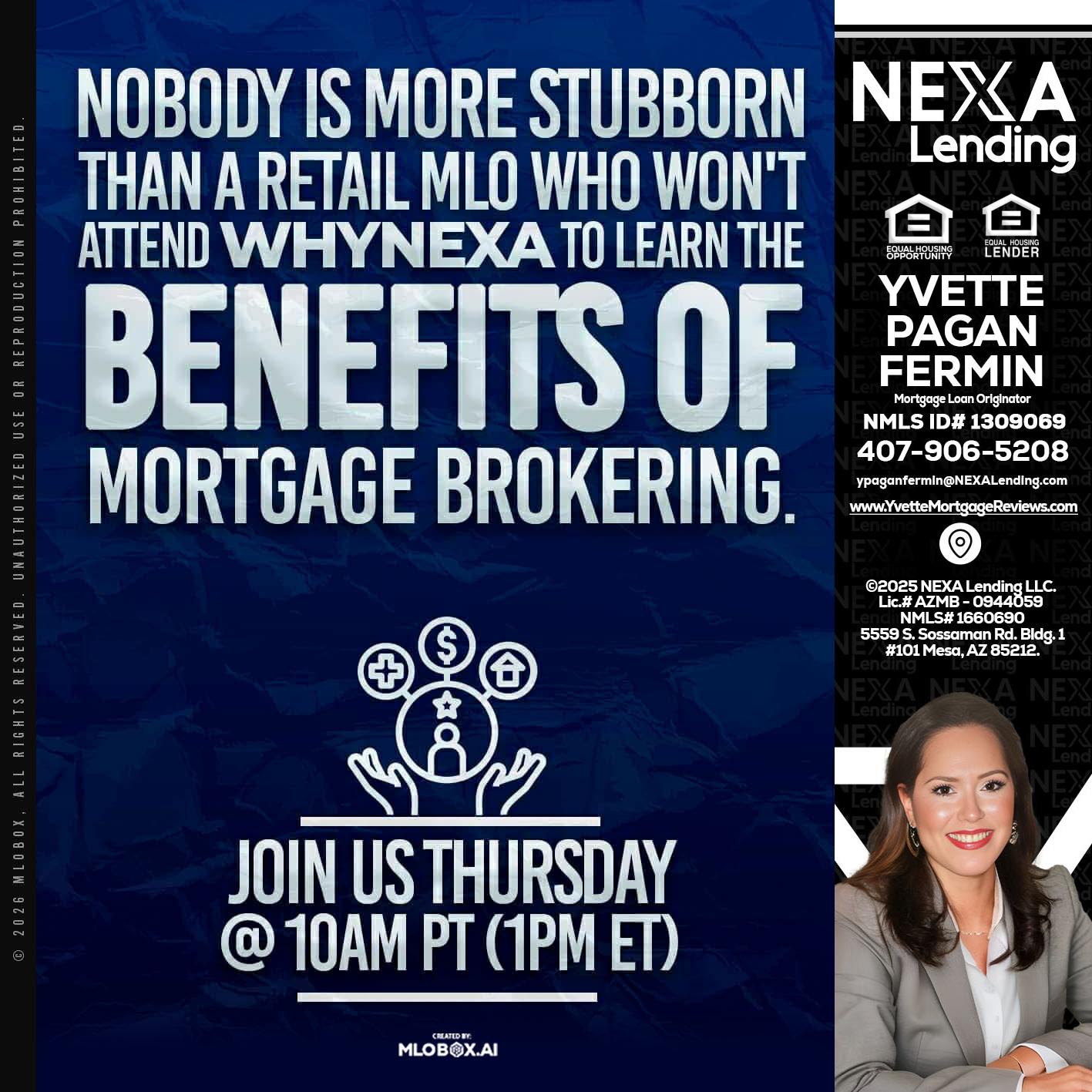 NOBODY IS MORE - Yvette Pagan Fermin -Loan Officer