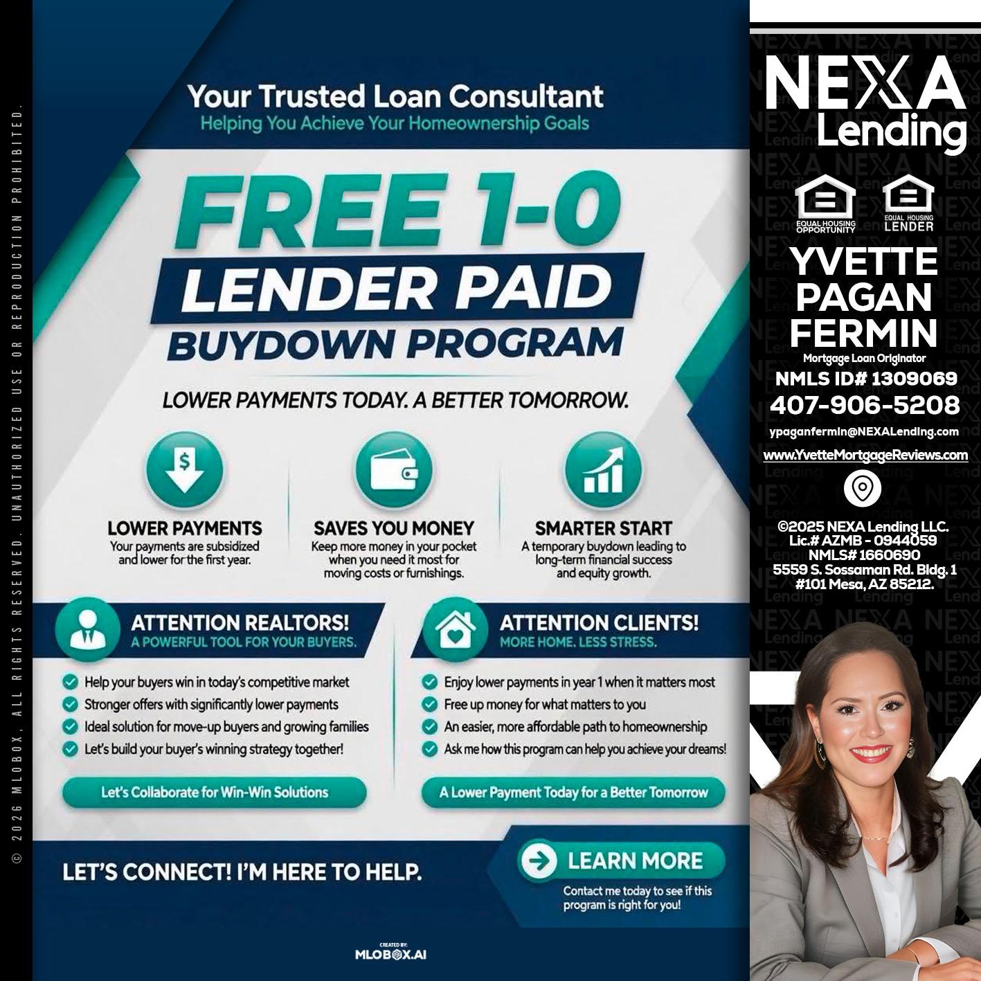 FREE 1-0 - Yvette Pagan Fermin -Loan Officer