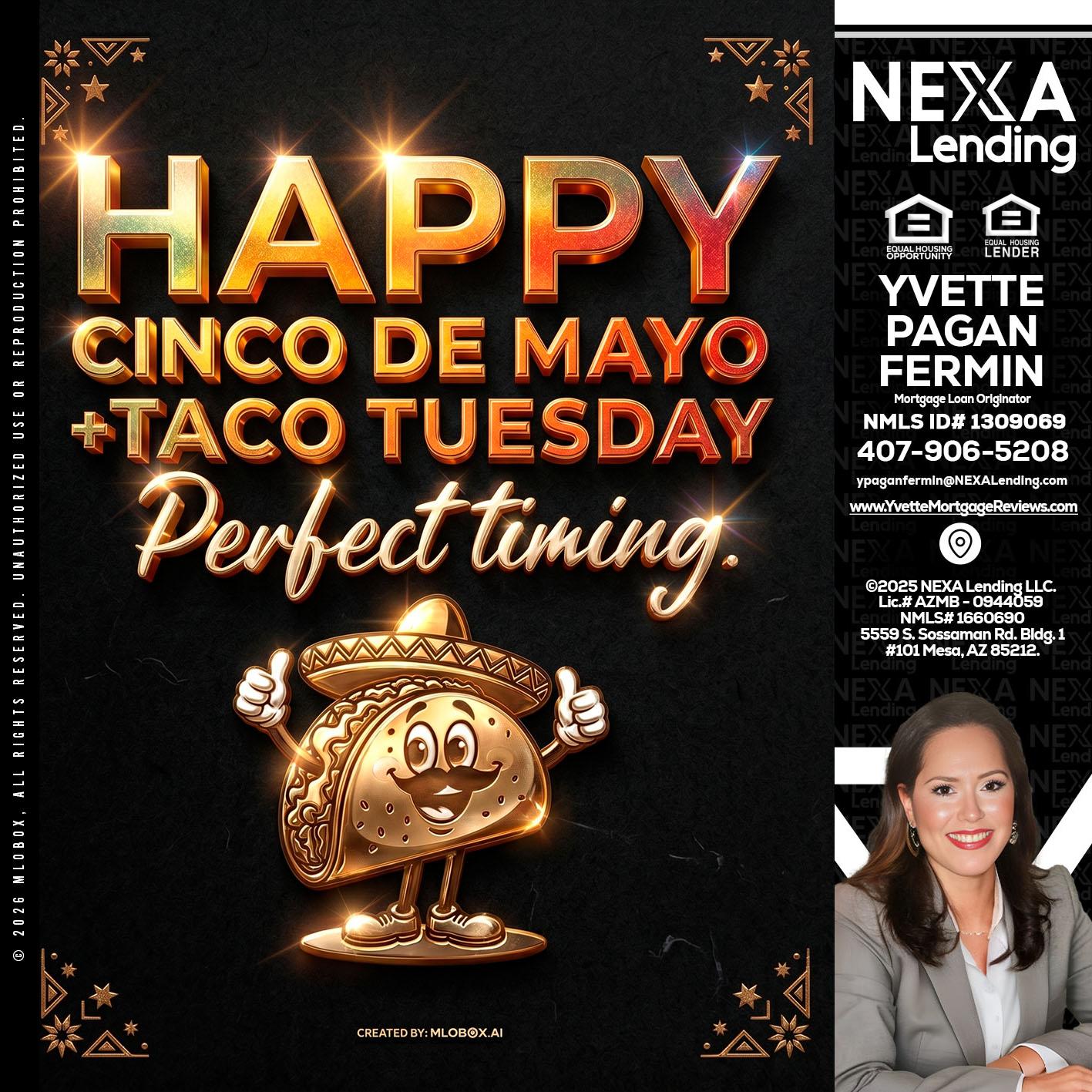 happy 5 de mayo - Yvette Pagan Fermin -Loan Officer