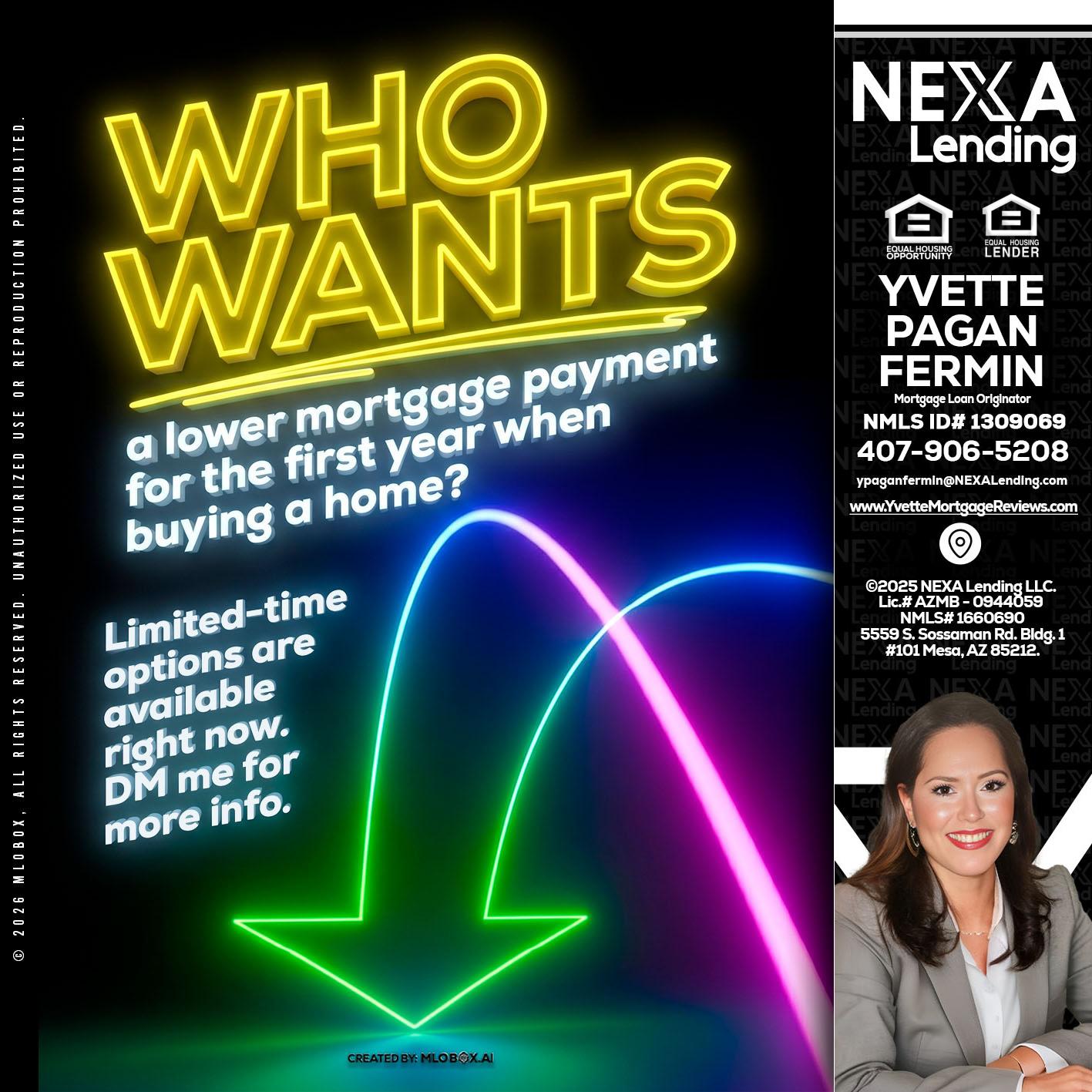WHO WANTS - Yvette Pagan Fermin -Loan Officer