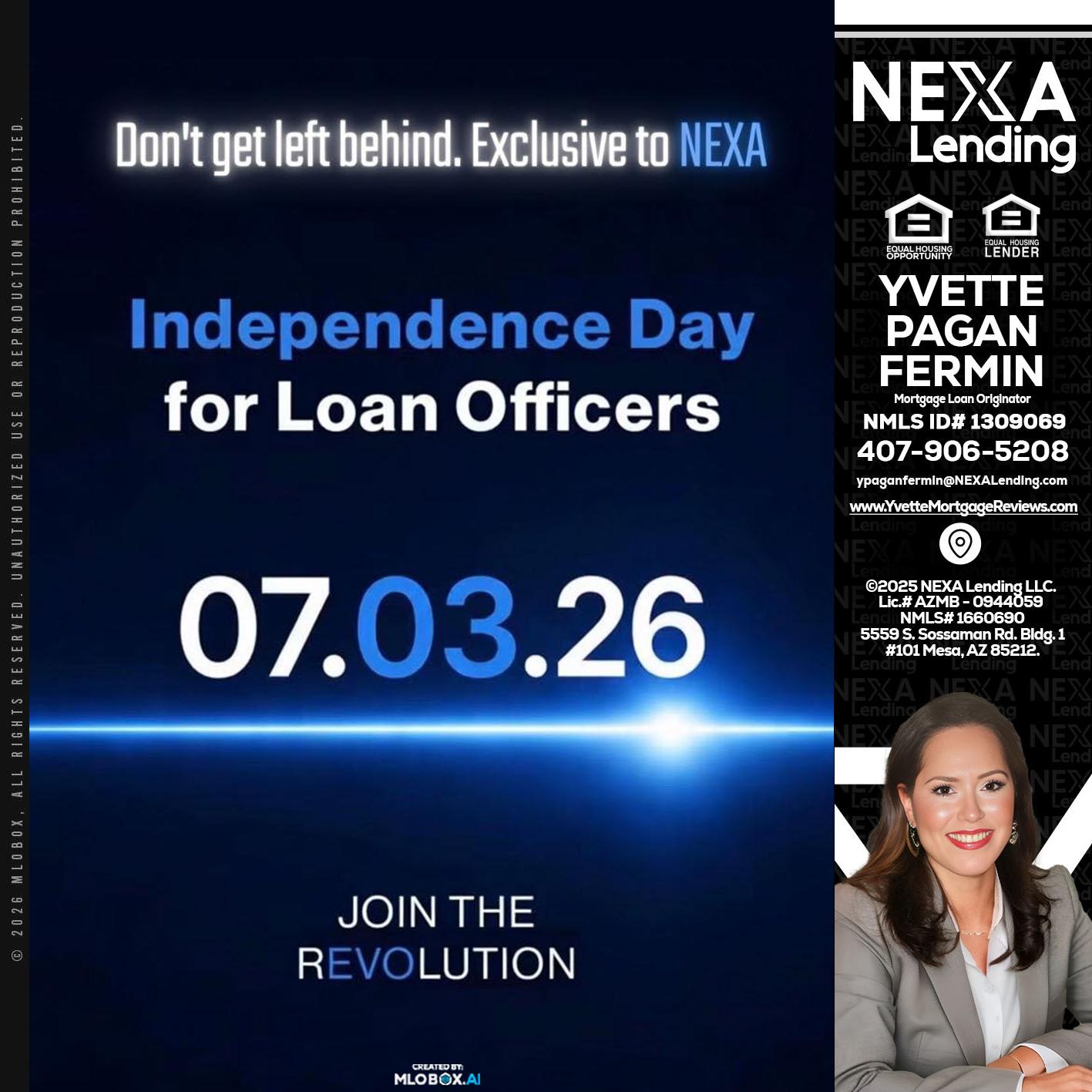 INDEPENDENCE DAY - Yvette Pagan Fermin -Loan Officer
