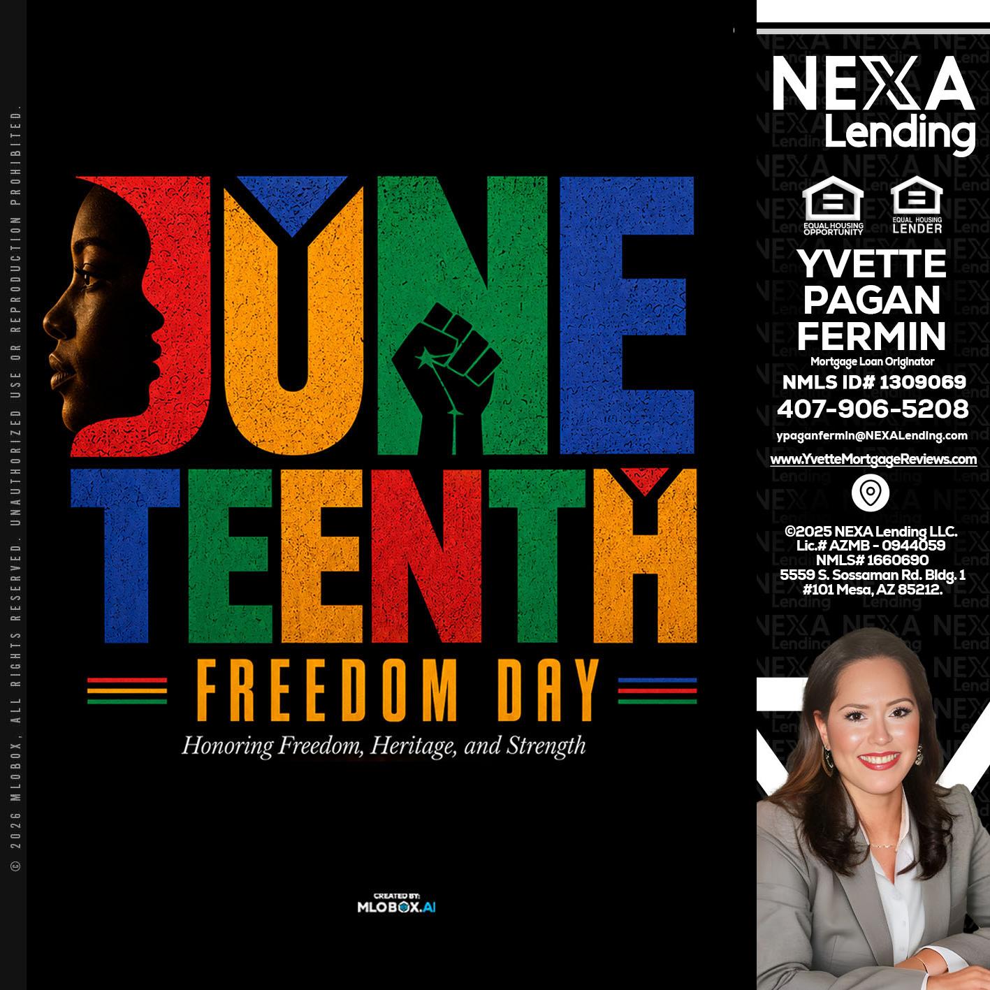 Juneteenth - Yvette Pagan Fermin -Loan Officer