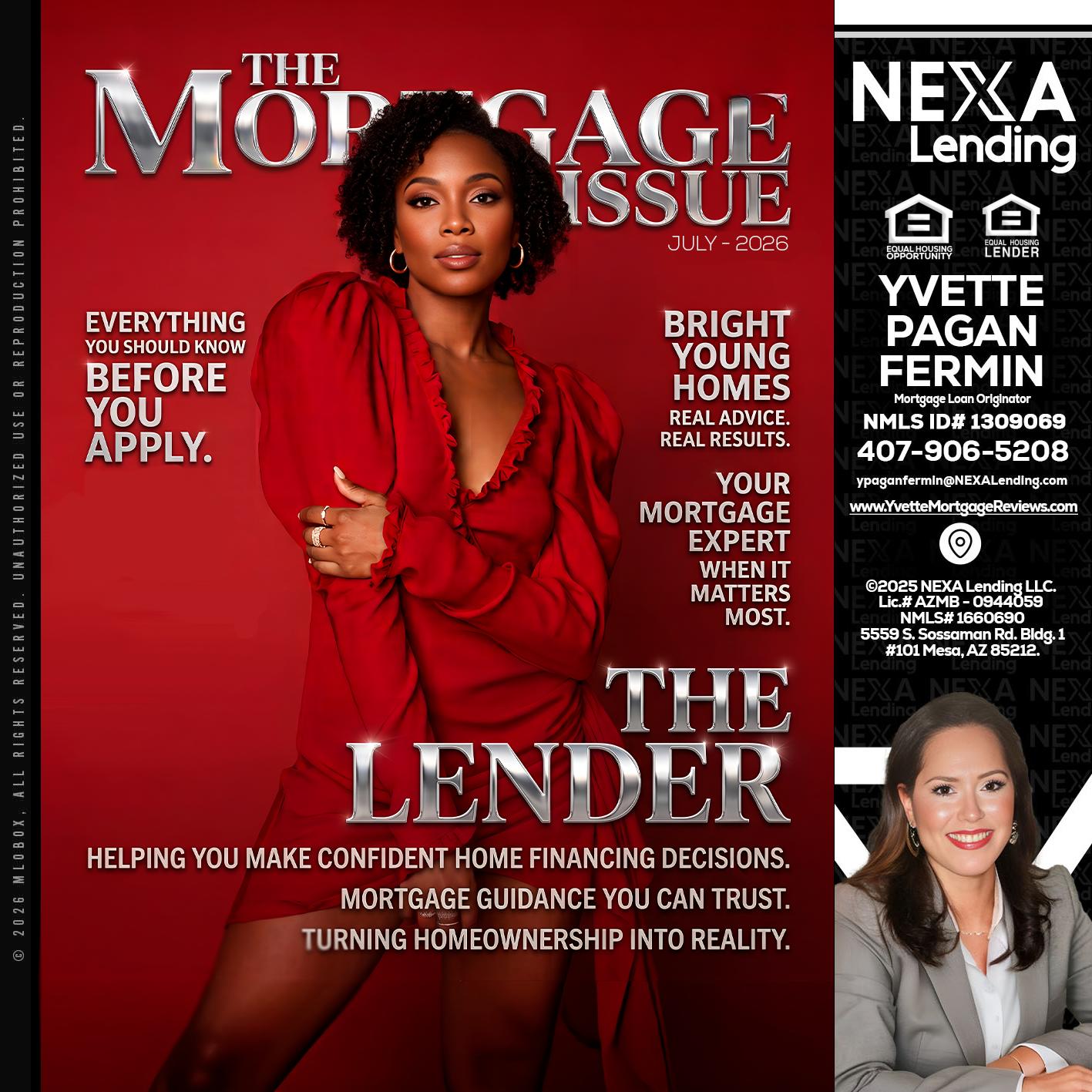 THE MORTGAGE ISSUE JULY - Yvette Pagan Fermin -Loan Officer