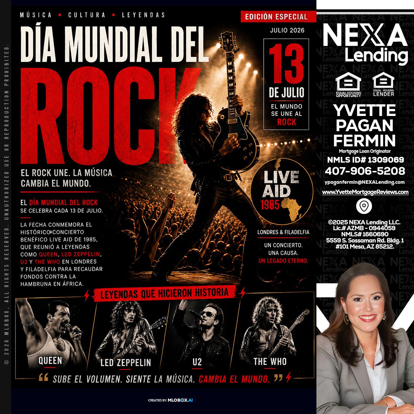DIA MUNDIAL DEL ROCK - Yvette Pagan Fermin -Loan Officer