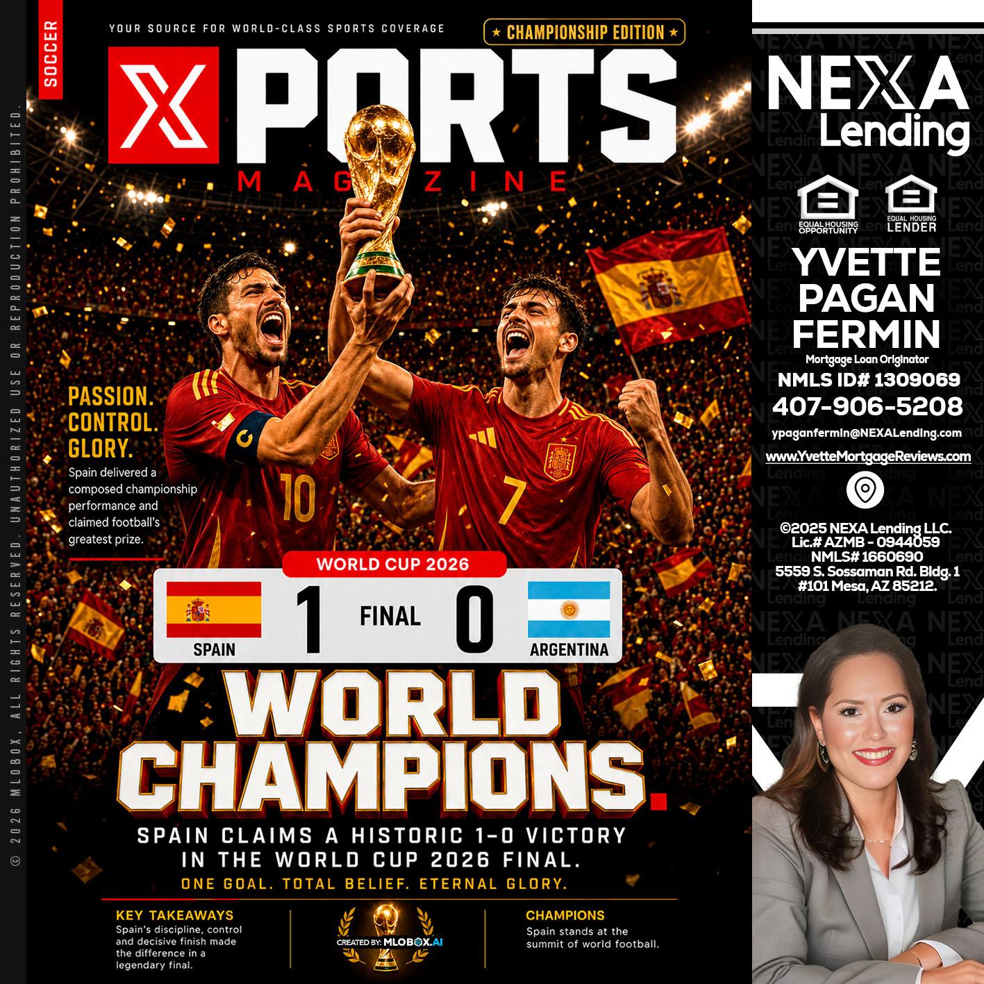 SPAIN CHAMPION - Yvette Pagan Fermin -Loan Officer