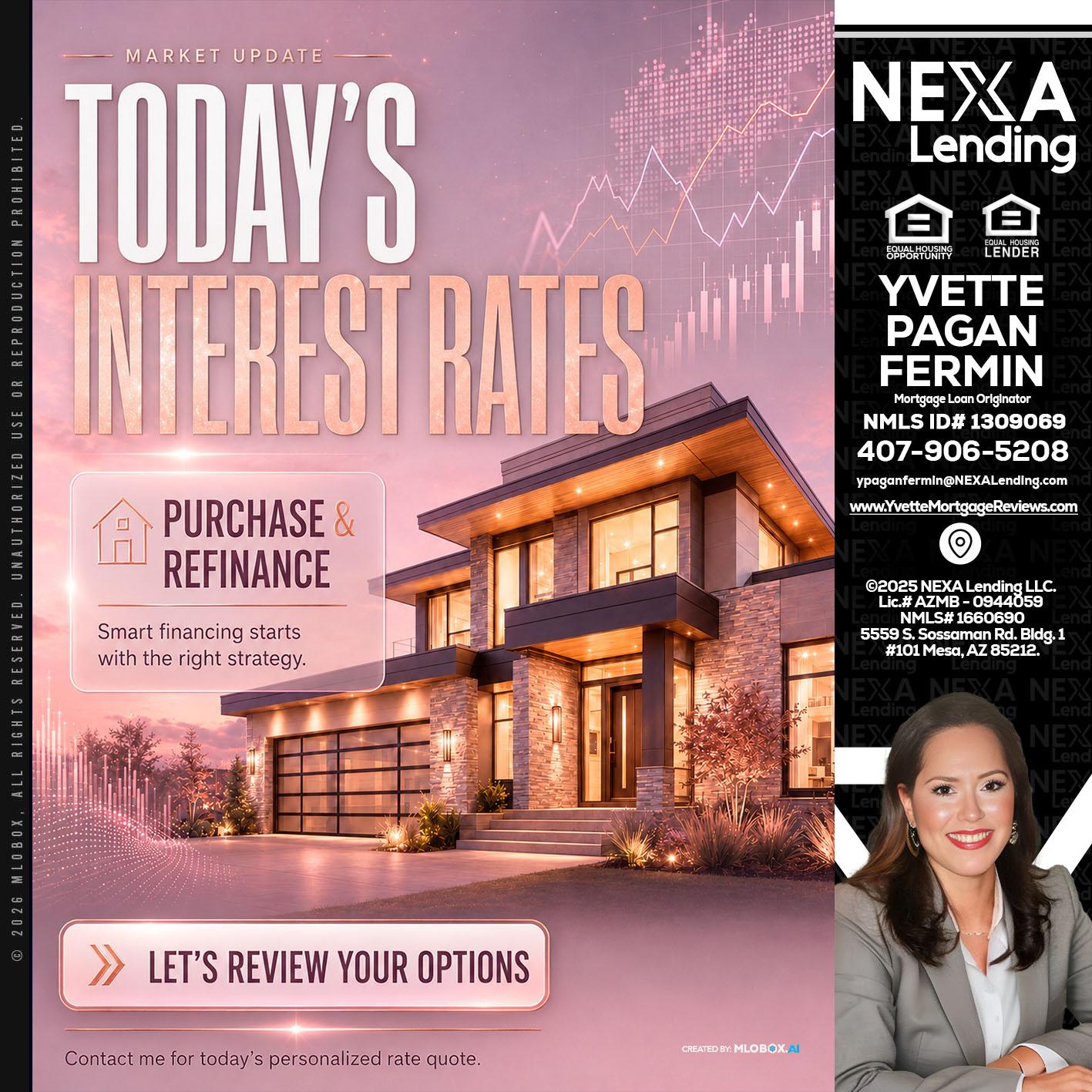 todays interest rates - Yvette Pagan Fermin -Loan Officer