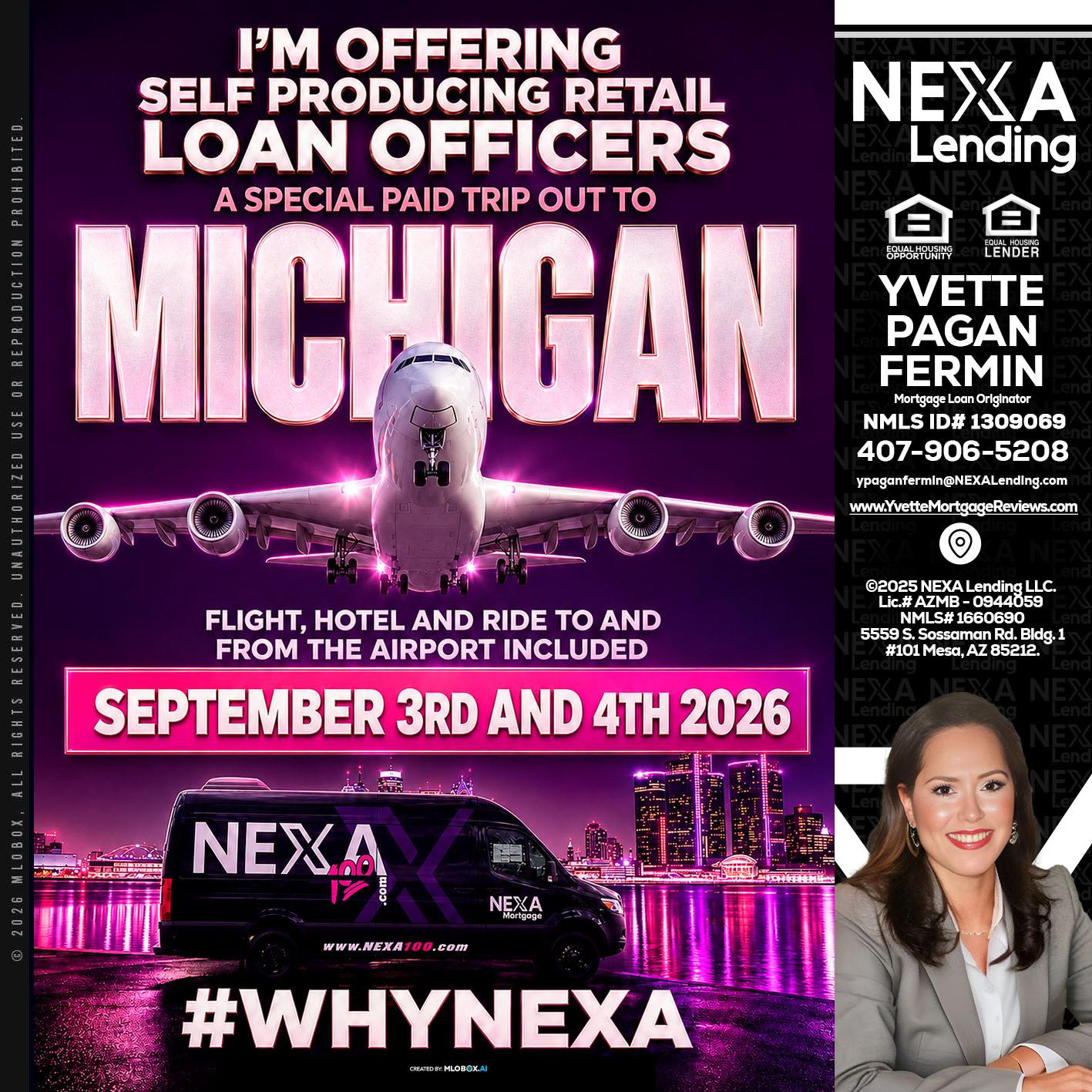 MICHIGAN TRIP - Yvette Pagan Fermin -Loan Officer