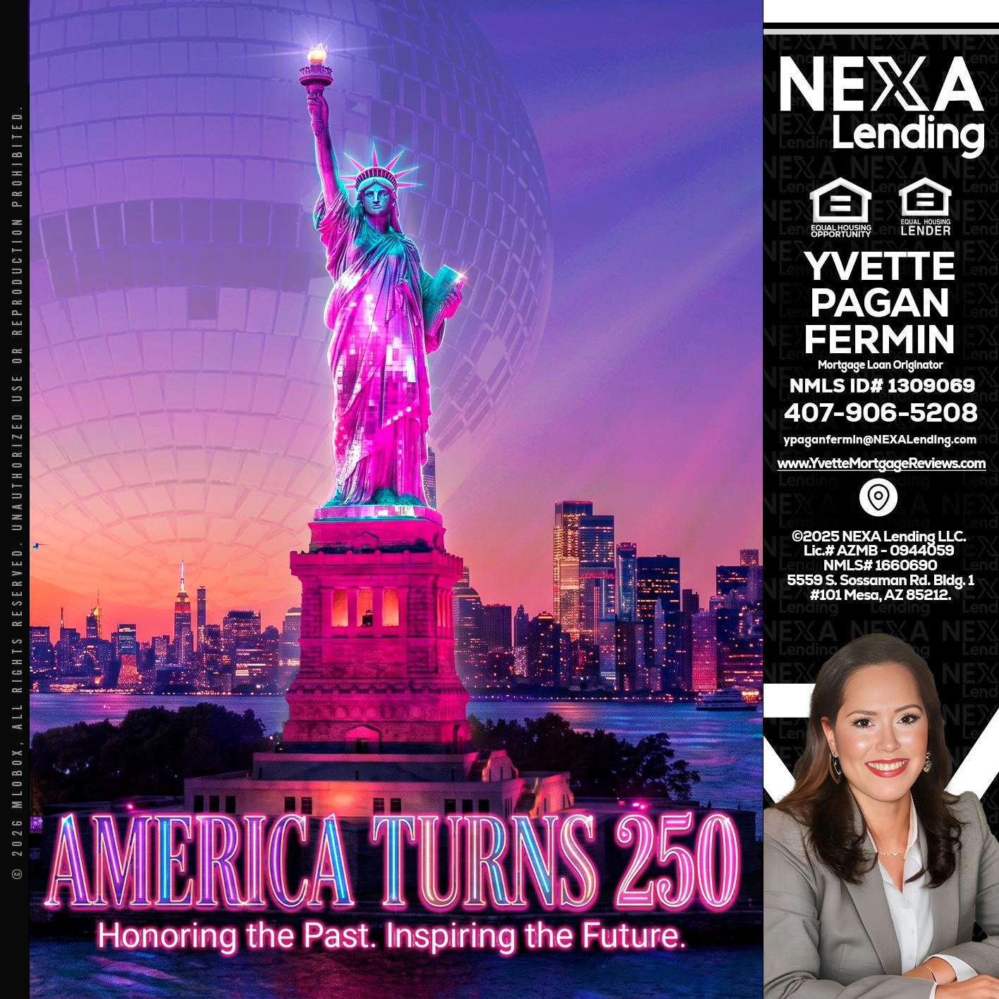 AMERICA TURNS 250 - Yvette Pagan Fermin -Loan Officer
