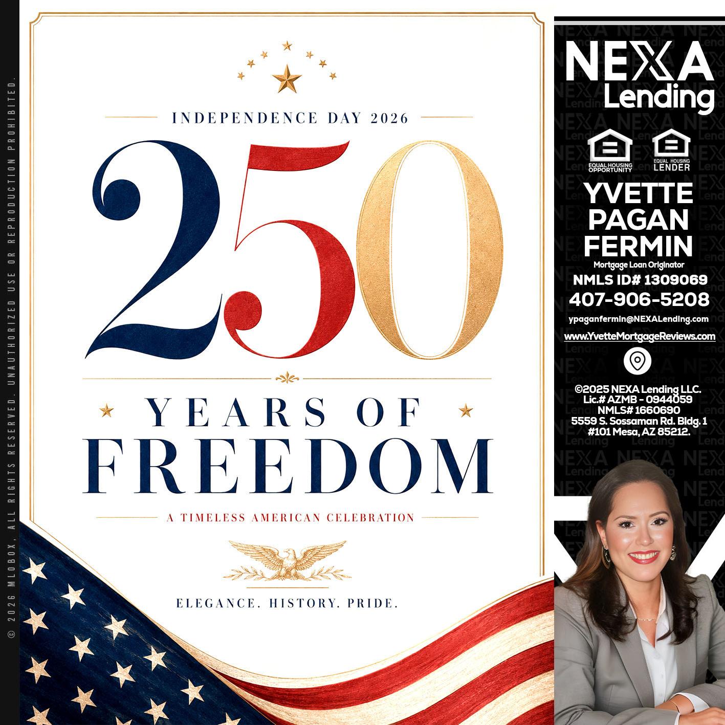 250 YEARS - Yvette Pagan Fermin -Loan Officer