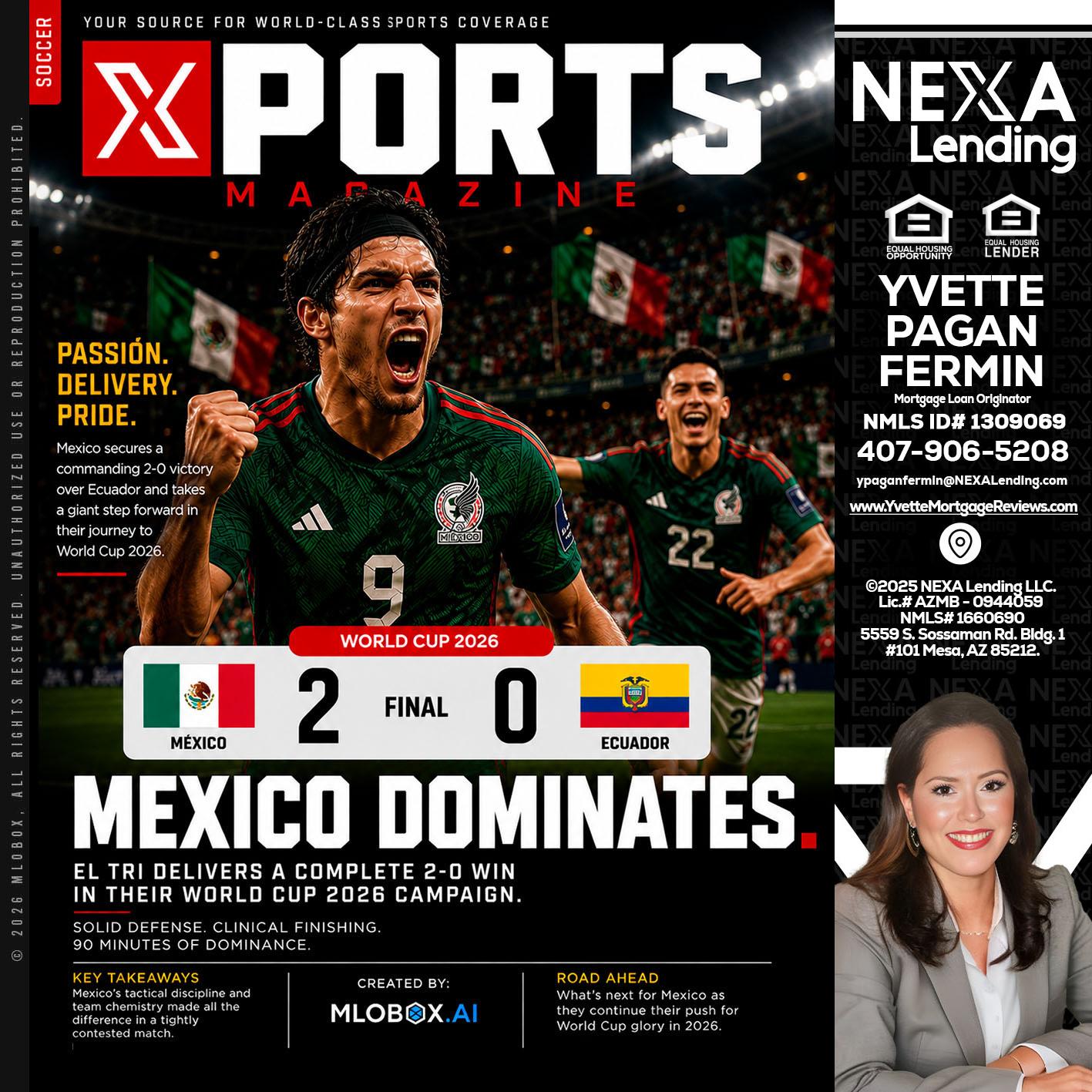XPORTS MEX 2-0 ECUADOR - Yvette Pagan Fermin -Loan Officer