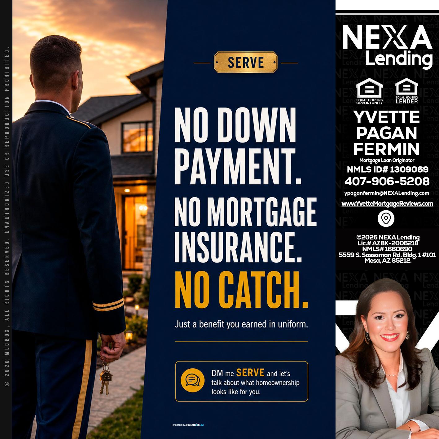 NO DOWN PAYMENT - Yvette Pagan Fermin -Loan Officer