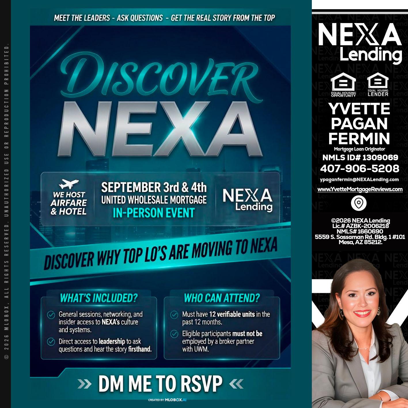 DISCOVER NEXA - Yvette Pagan Fermin -Loan Officer