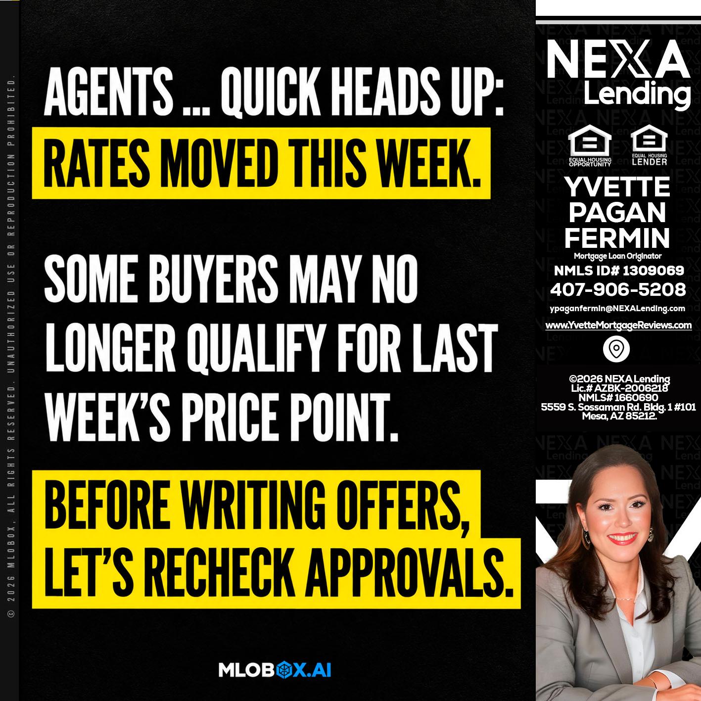 AGENTS QUICK - Yvette Pagan Fermin -Loan Officer