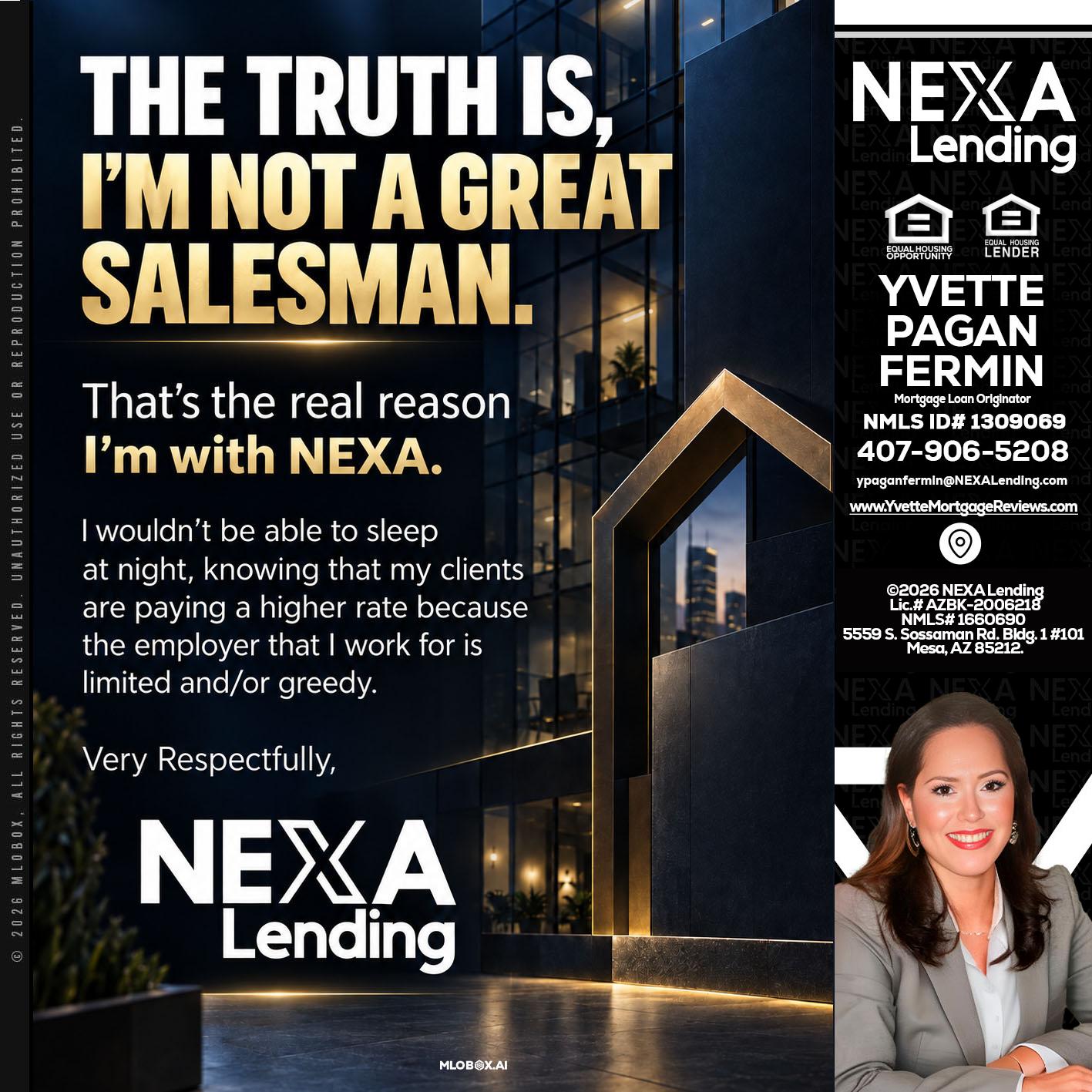 THE TRUTH IS - Yvette Pagan Fermin -Loan Officer