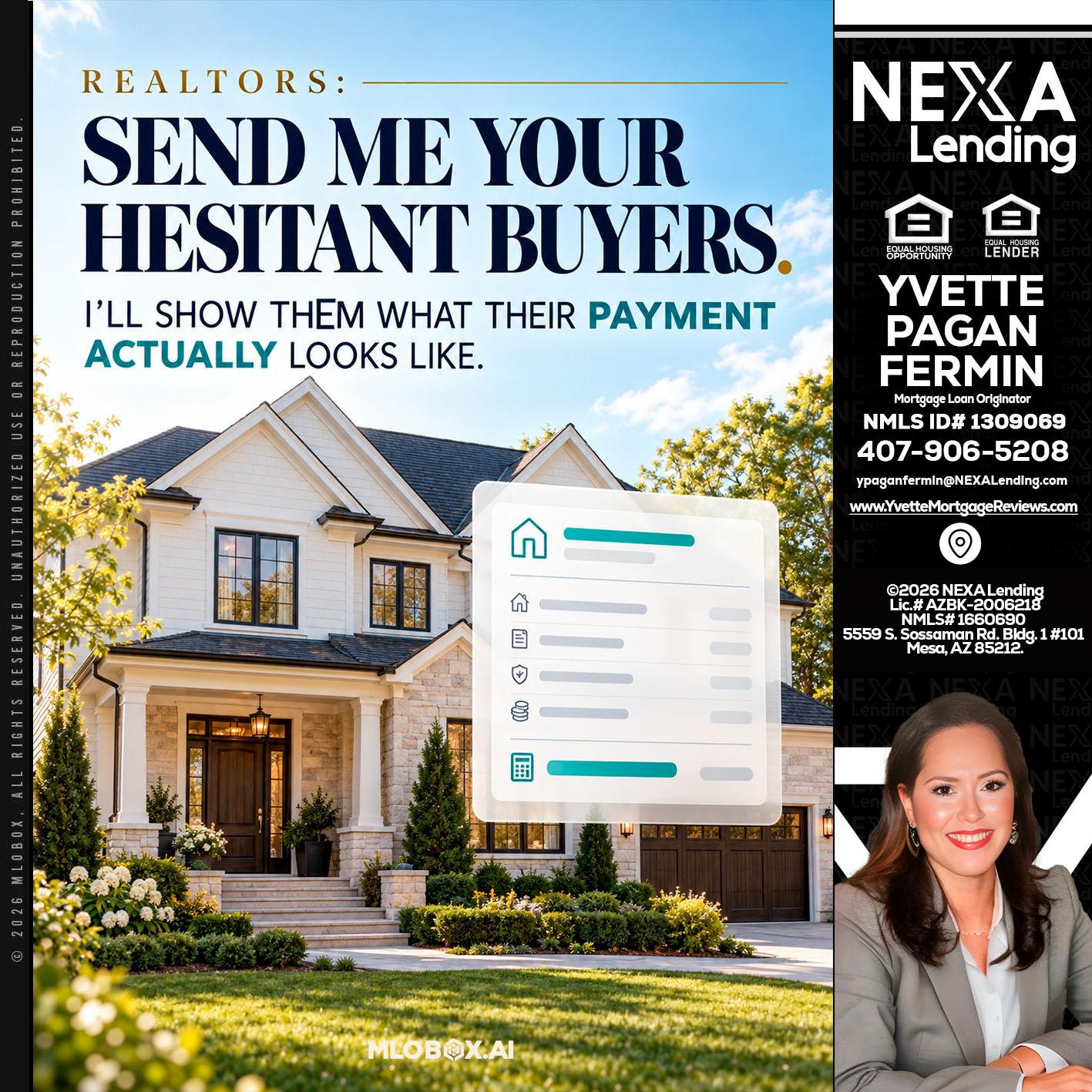SEND ME YOUR - Yvette Pagan Fermin -Loan Officer