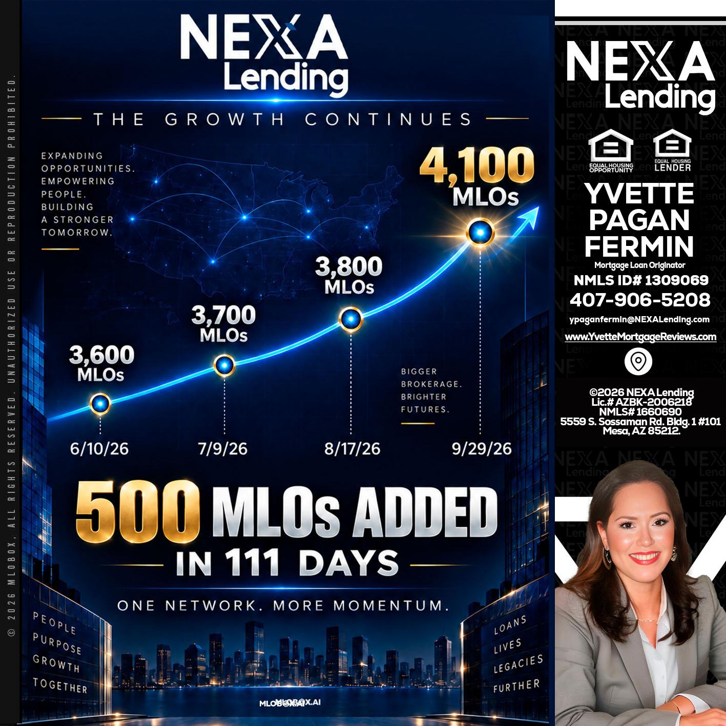 4,100 MLOs - Yvette Pagan Fermin -Loan Officer
