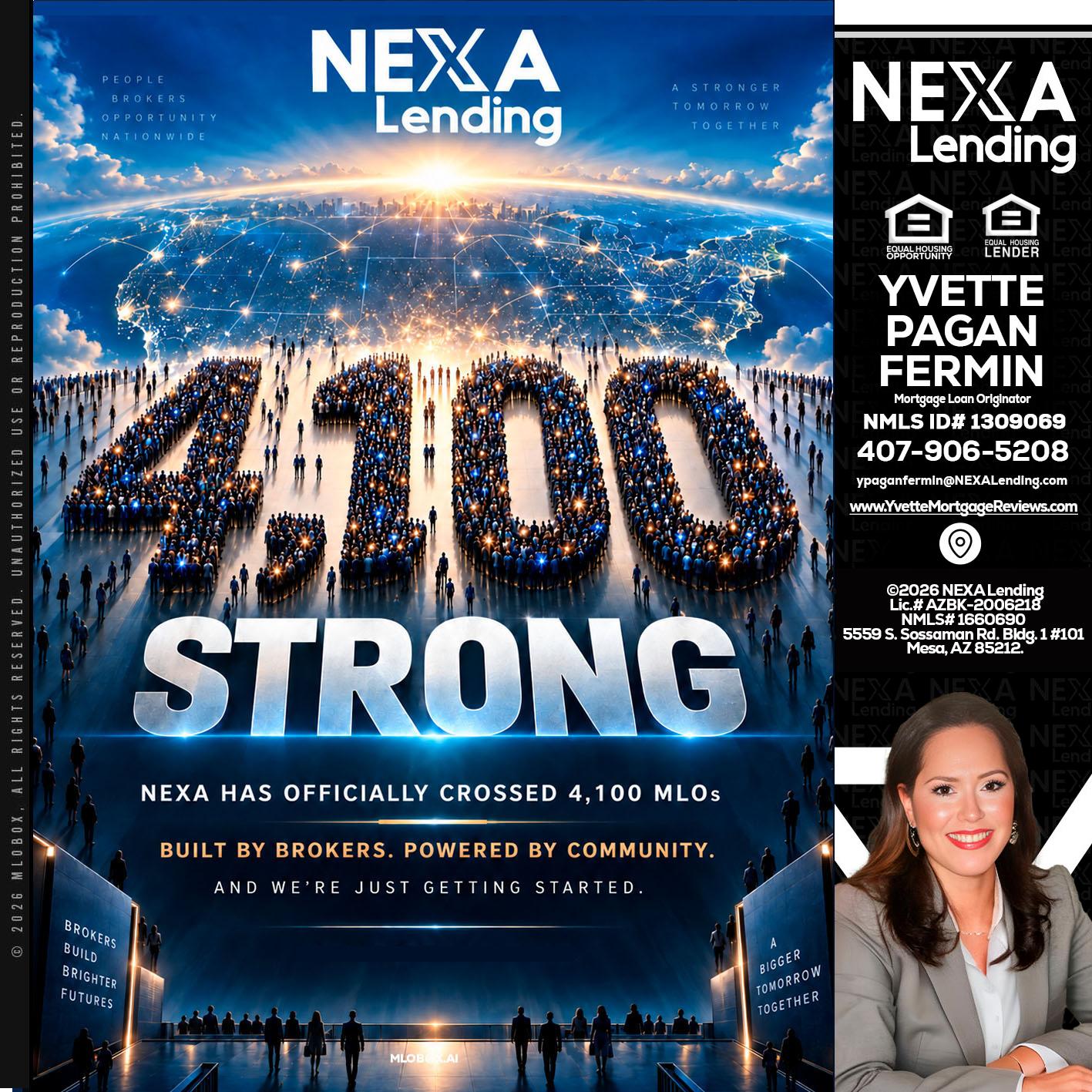 4,100 MLOs - Yvette Pagan Fermin -Loan Officer