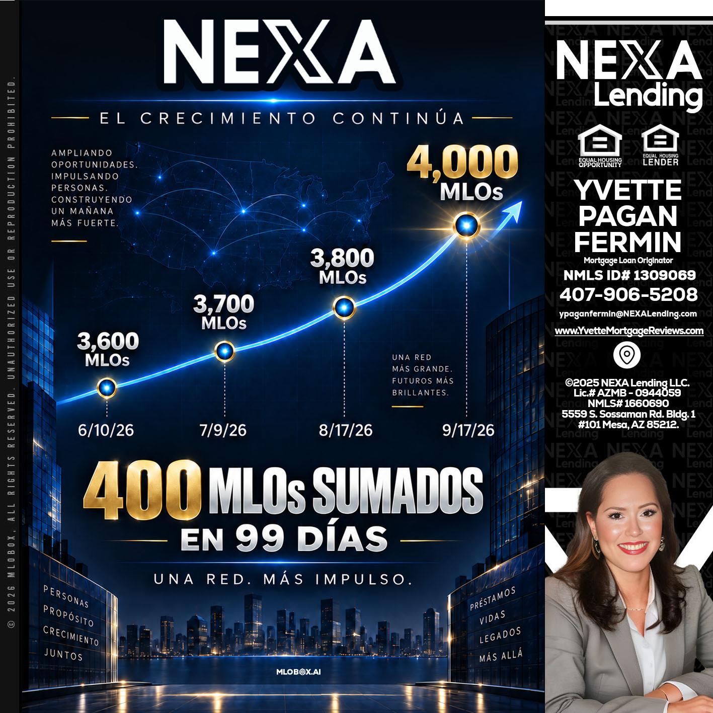 NEXA 4 MIL MLOs - Yvette Pagan Fermin -Loan Officer