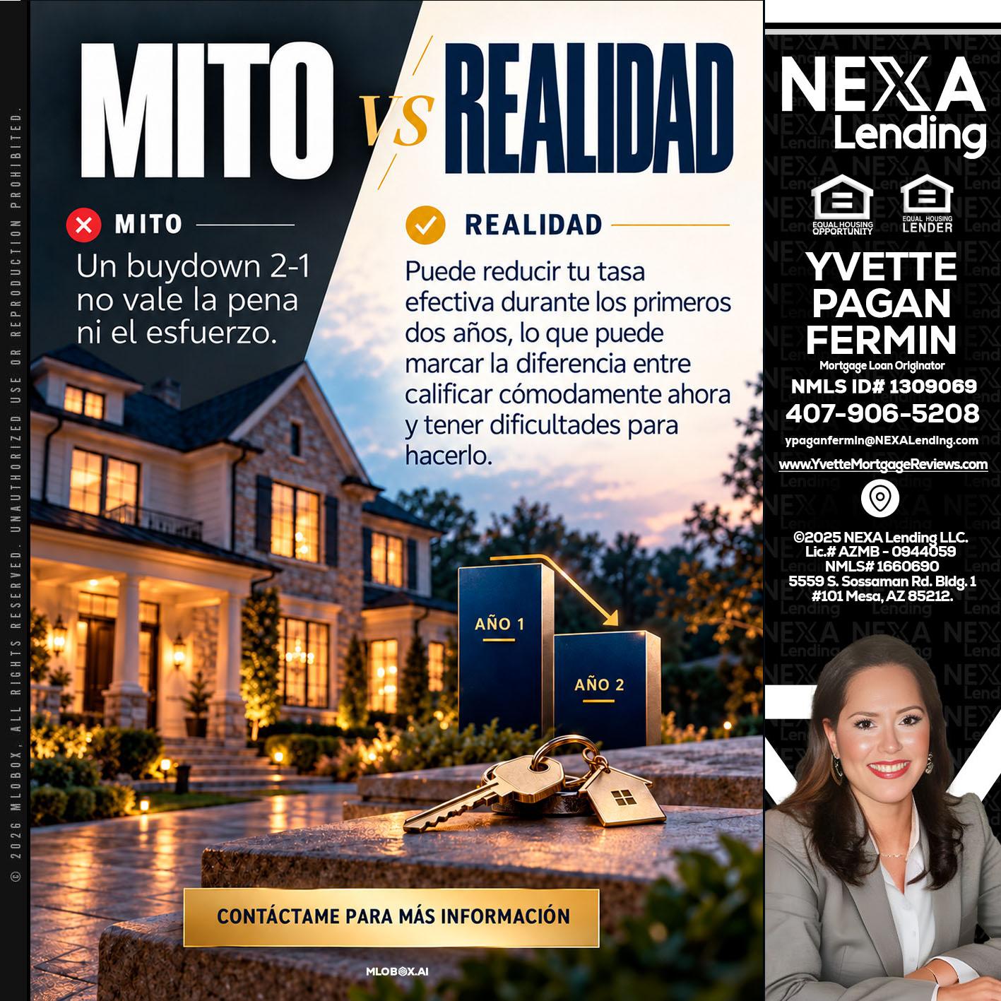 MITO VS REALIDAD - Yvette Pagan Fermin -Loan Officer