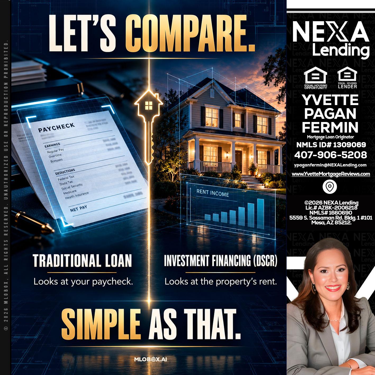 lets compare - Yvette Pagan Fermin -Loan Officer