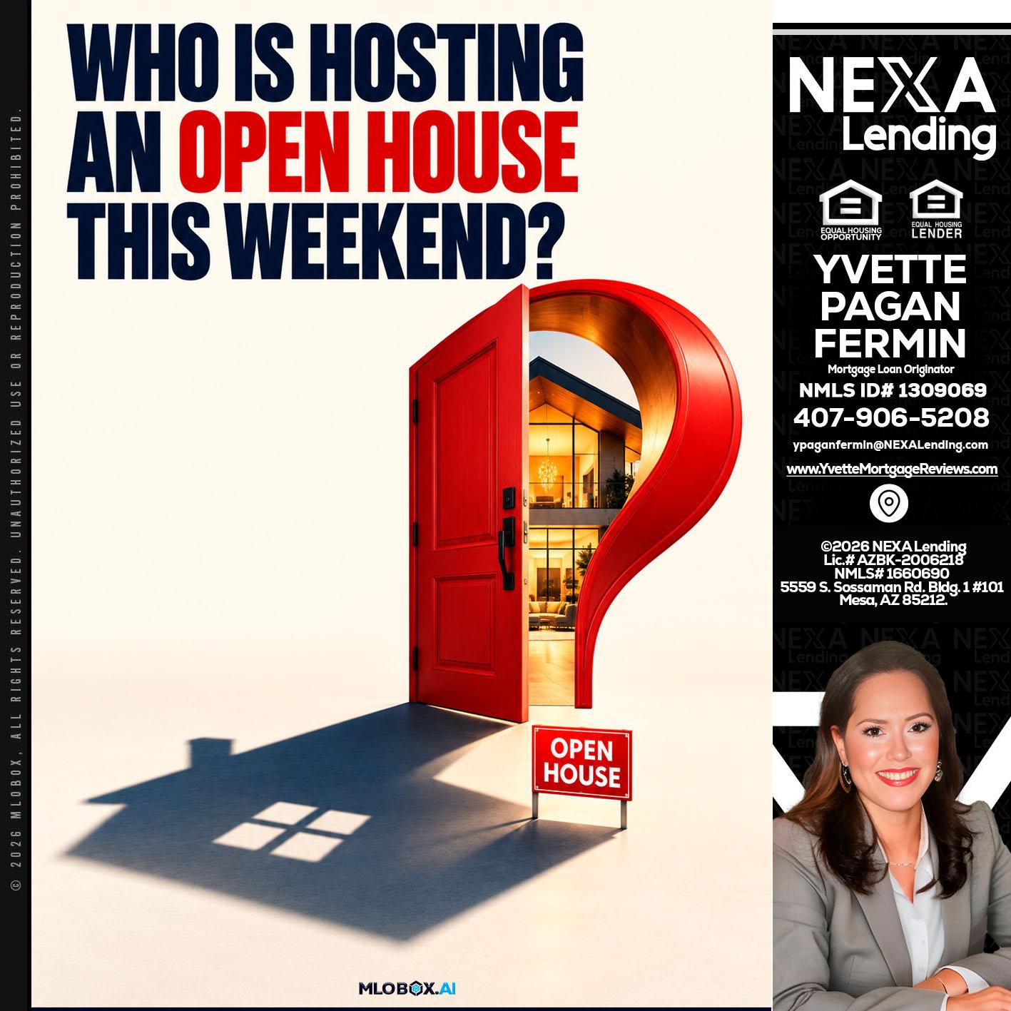 who is hosting - Yvette Pagan Fermin -Loan Officer