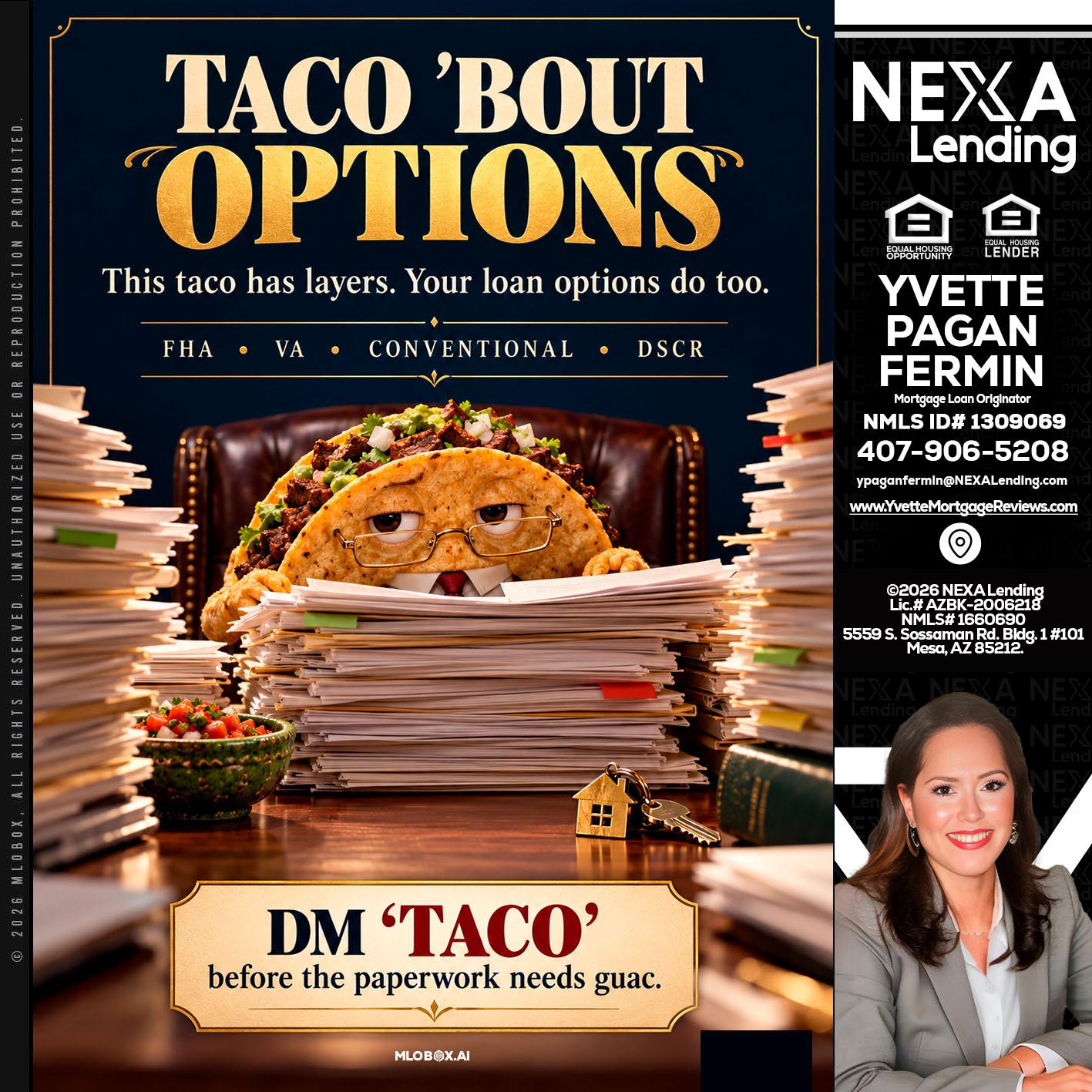 TACO BOUT - Yvette Pagan Fermin -Loan Officer
