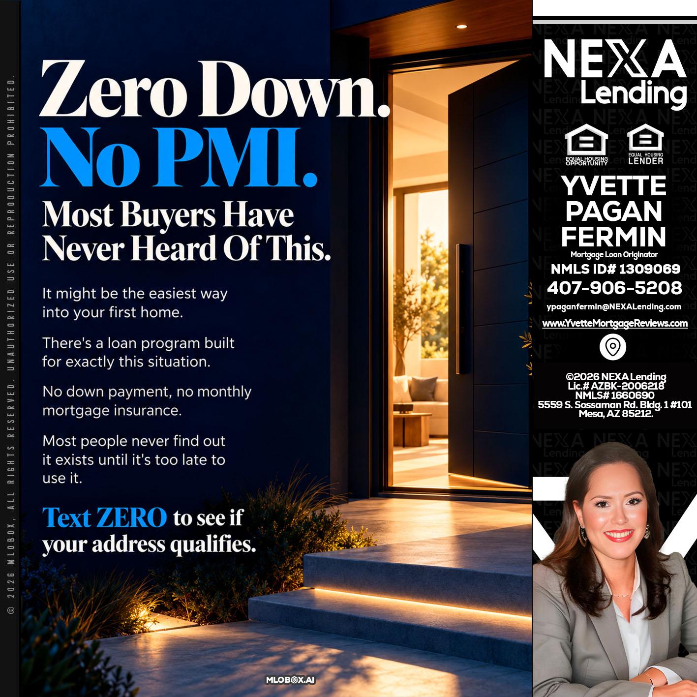 zero down - Yvette Pagan Fermin -Loan Officer